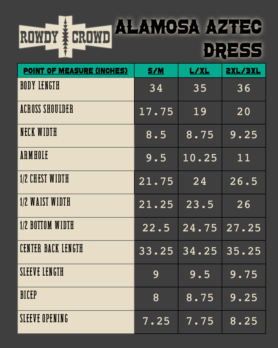 Alamosa Aztec Dress - Cowgirltops.com