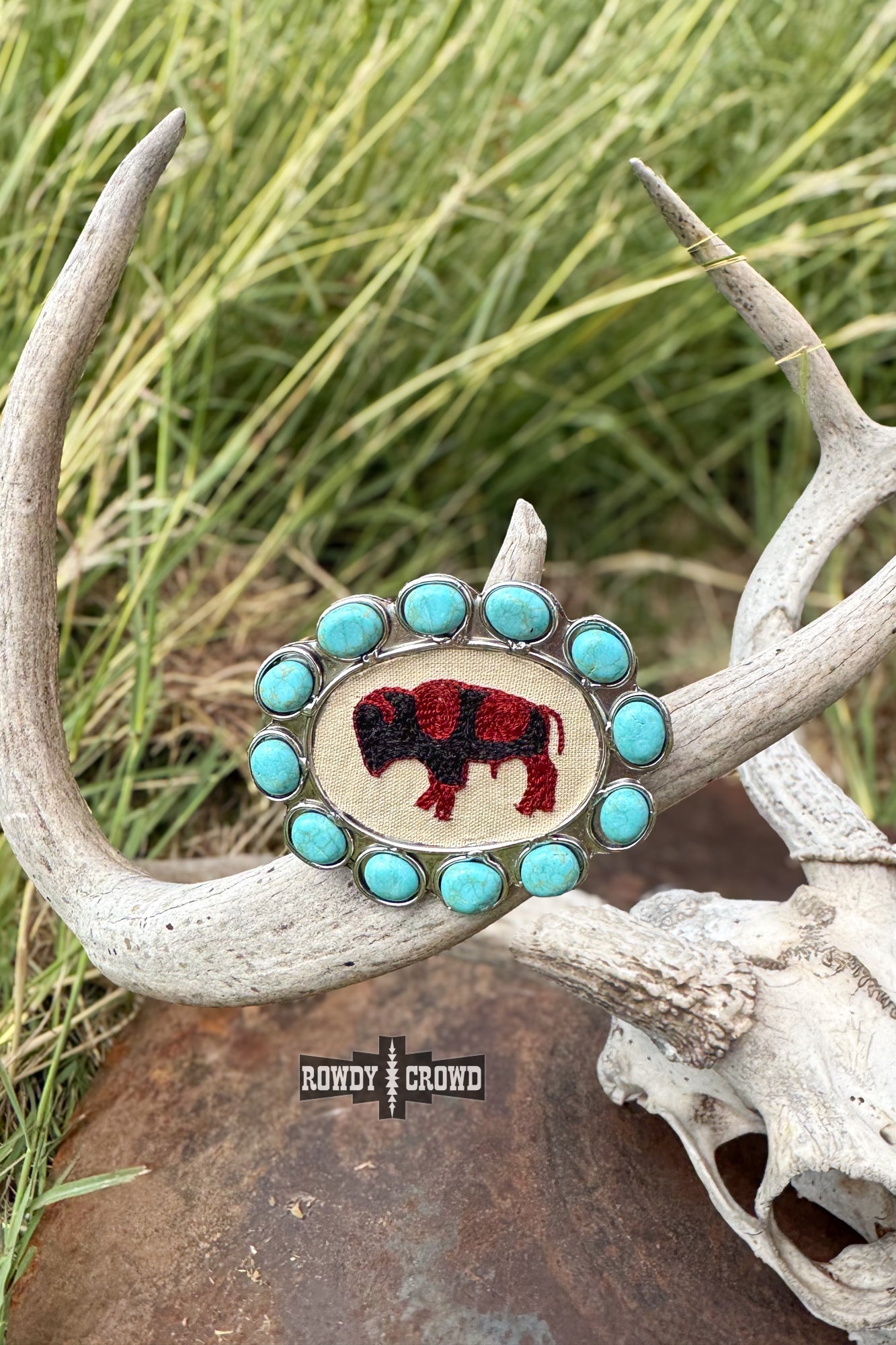 Blazing Buffalo Scarf Slide - Cowgirltops.com