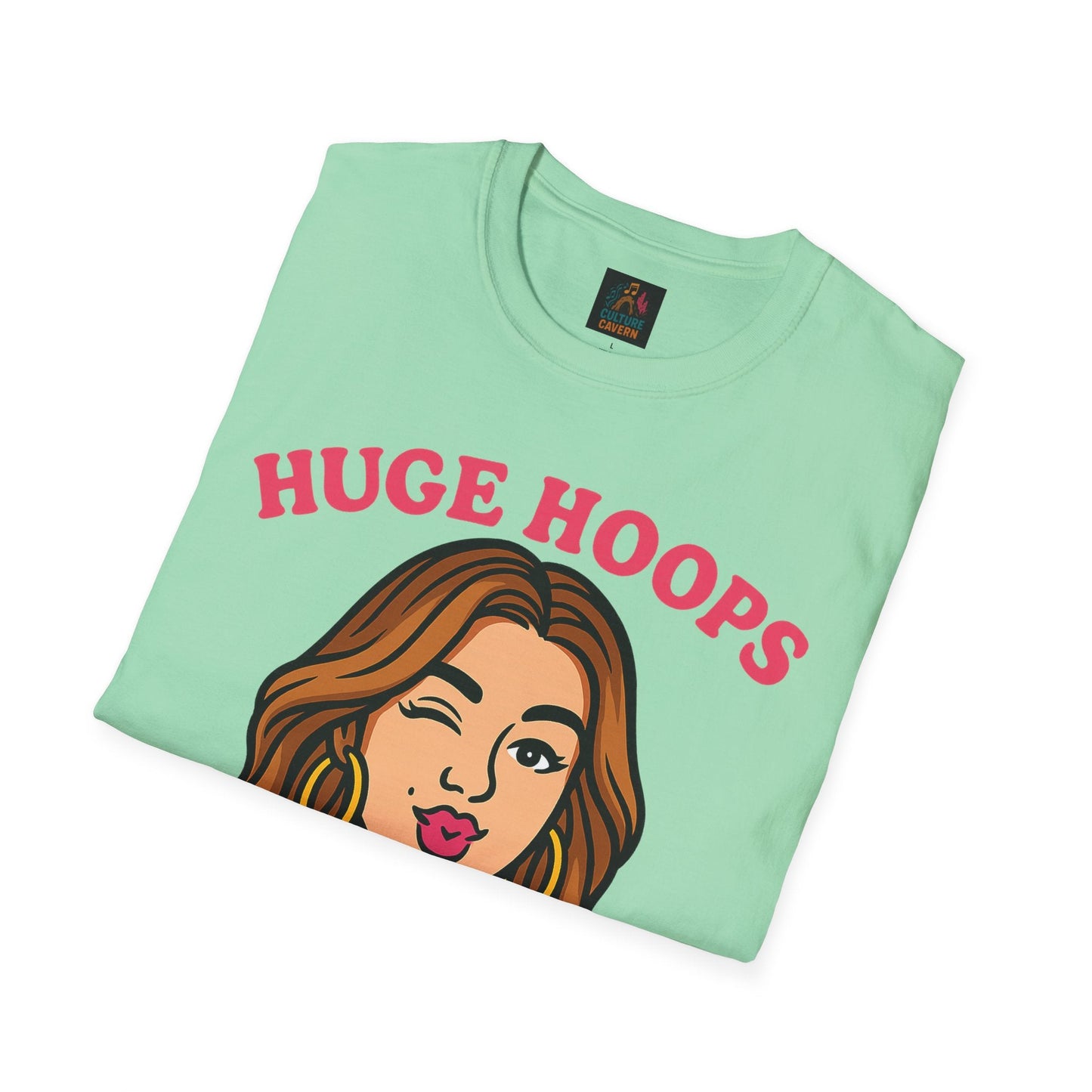 Huge Hoops, Huge Personality Tee - Cowgirltops.com