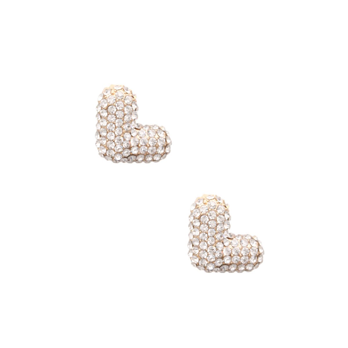 L Initial Rhinestone Studs - Cowgirltops.com
