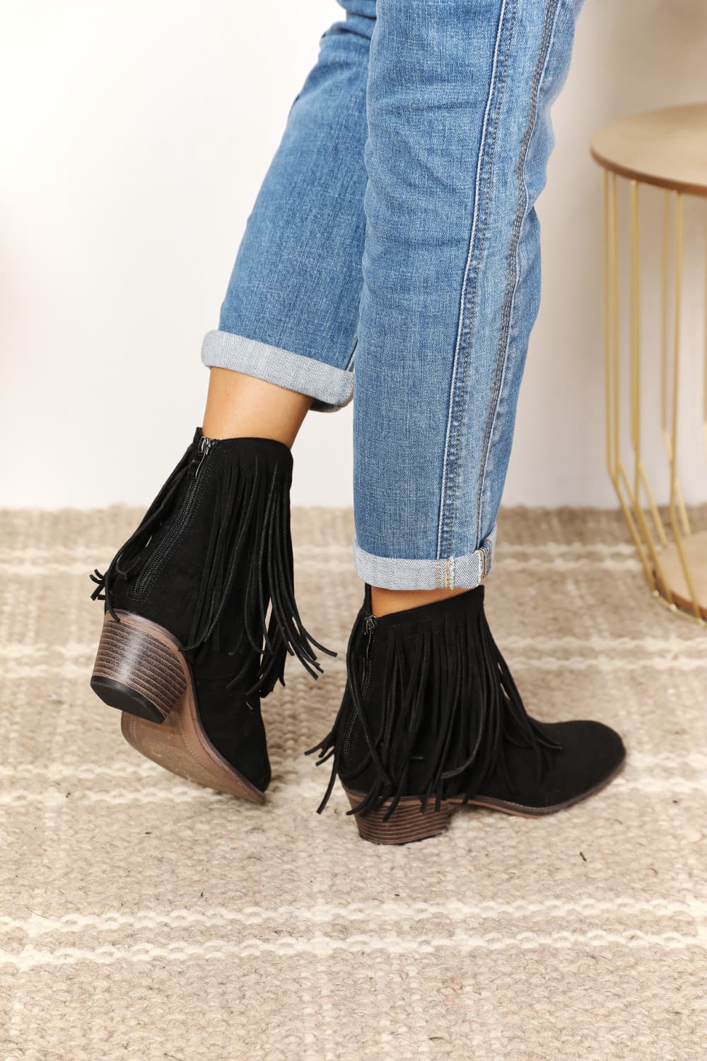Legend Women's Fringe Cowboy Western Ankle Boots - Cowgirltops.com