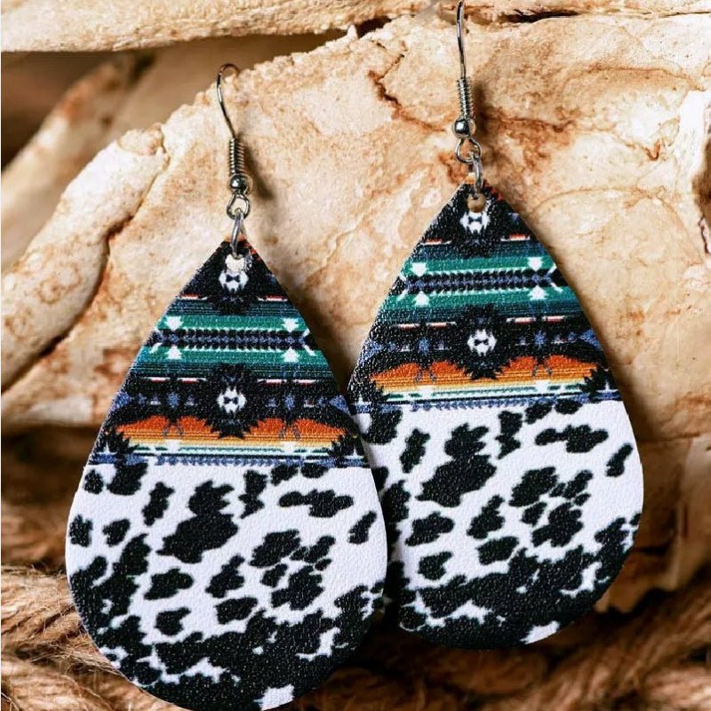 Teardrop Alloy Earrings - Cowgirltops.com