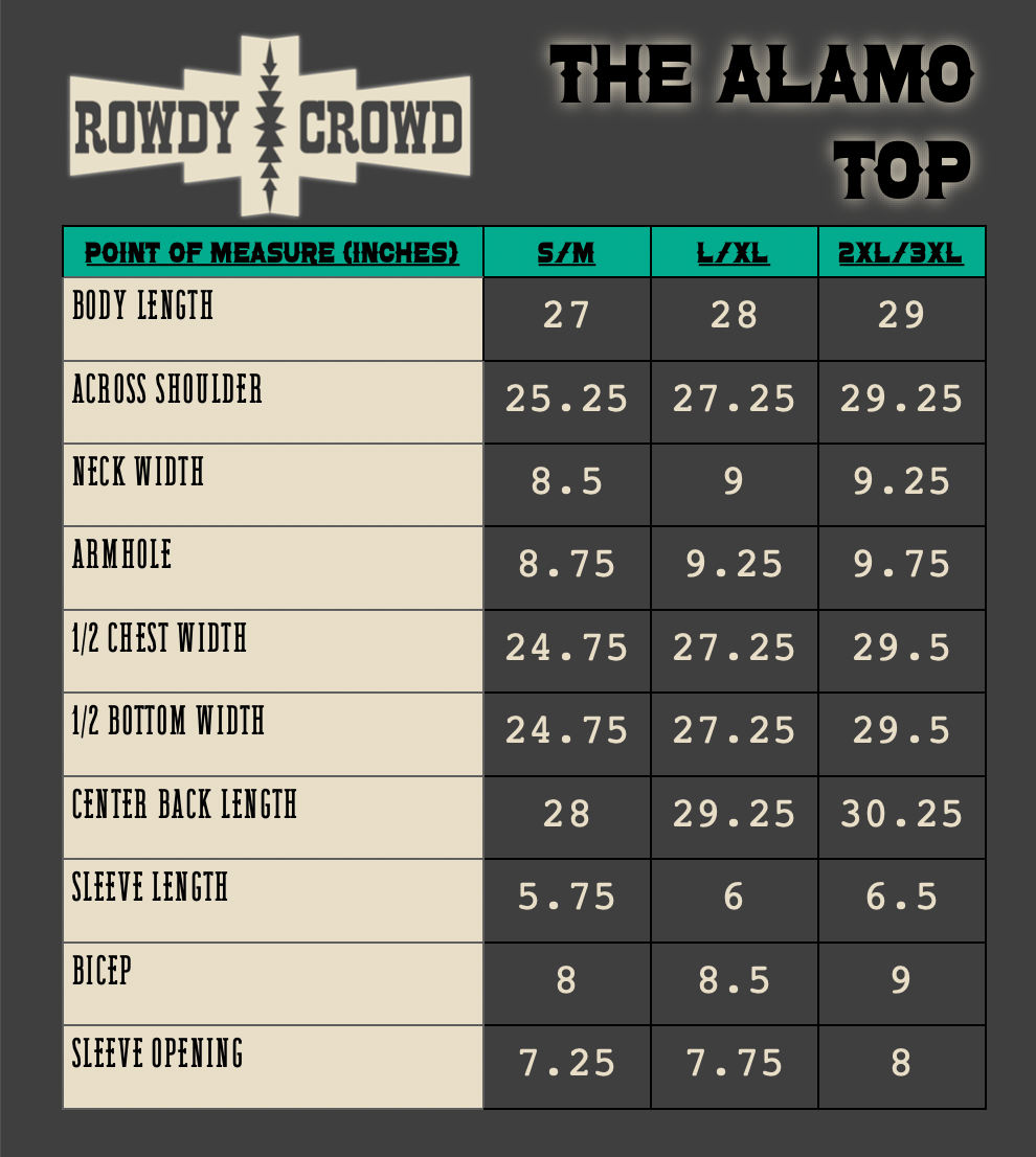 The Alamo Top - Cowgirltops.com