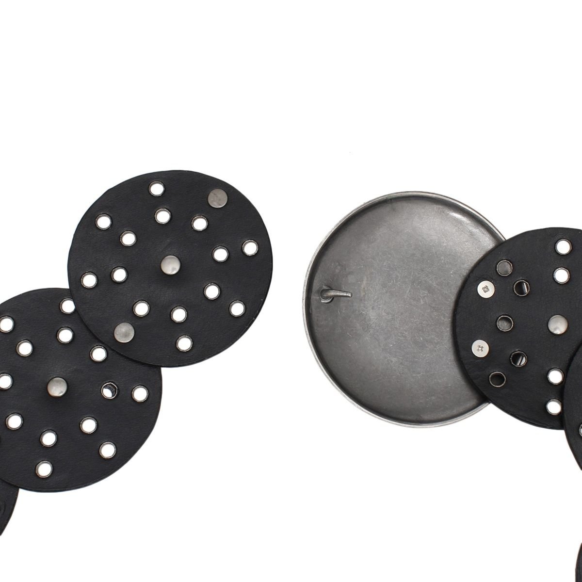 Western Belt Black Circular and Silver Cowboy Chic - Cowgirltops.com