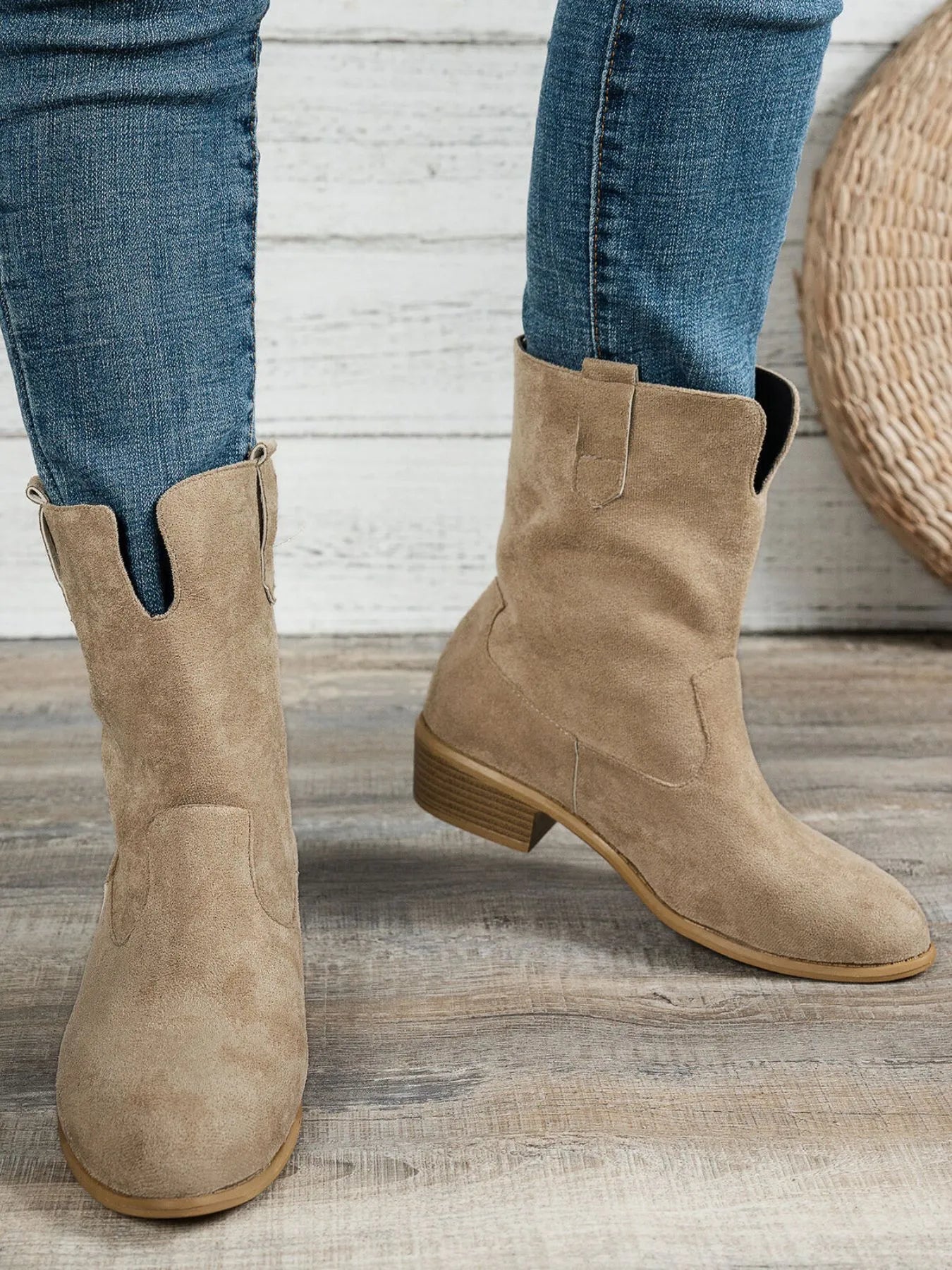 Western Style Block Heels Boots - Cowgirltops.com
