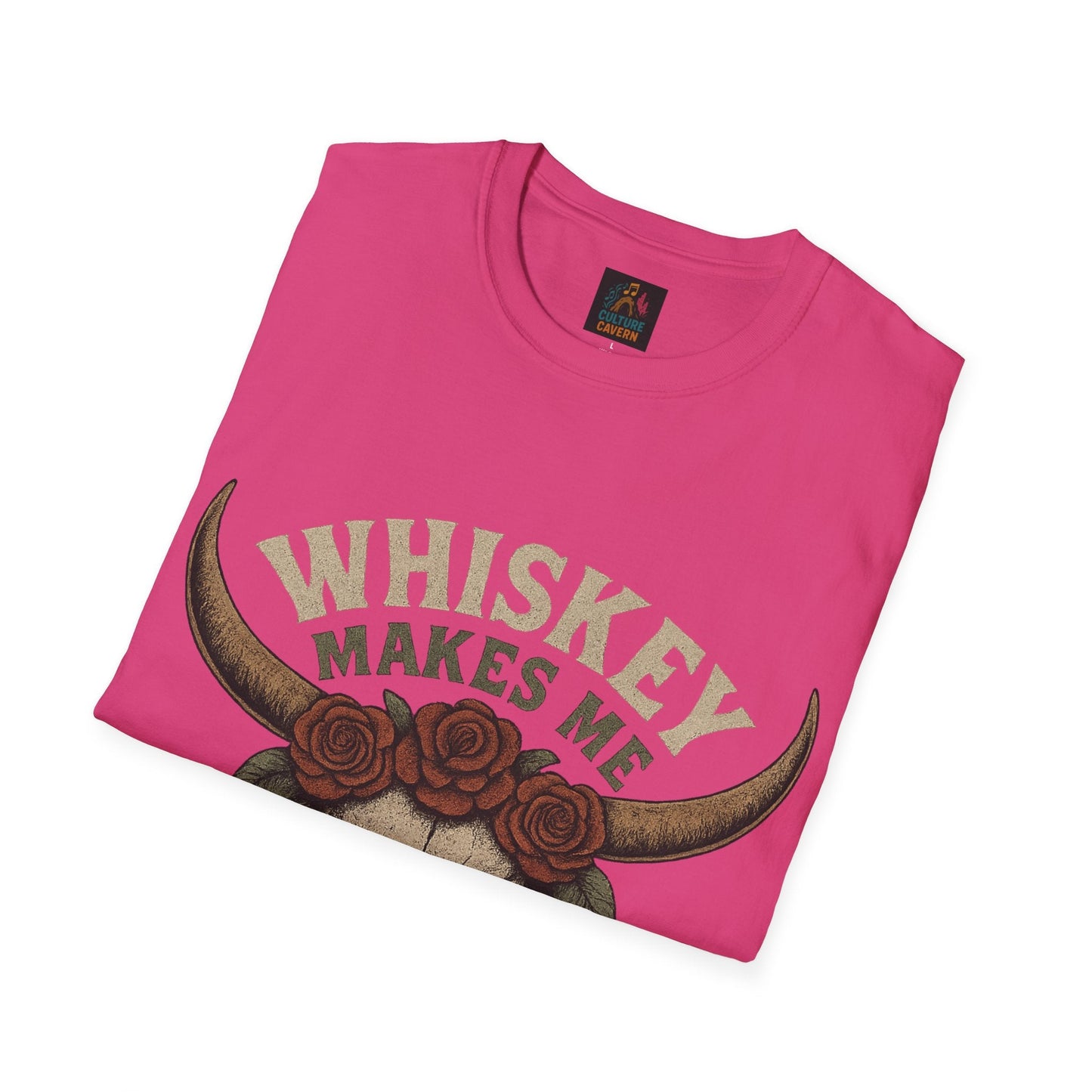 Whiskey Makes Me Frisky Unisex T-Shirt - Cowgirltops.com
