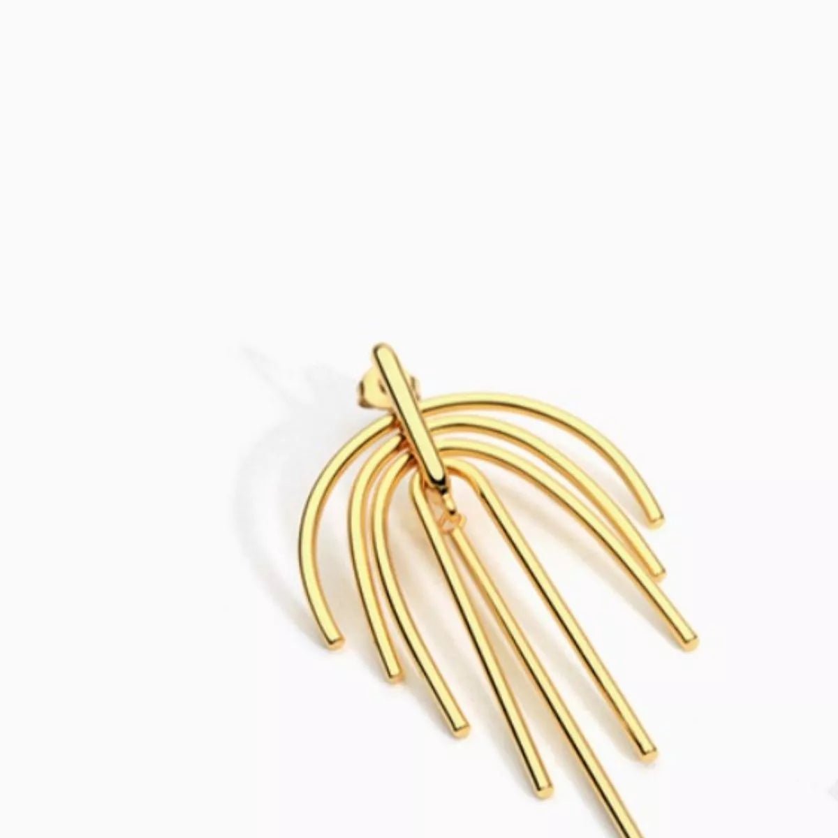 18K Gold - Plated Geometric Earrings - Cowgirltops.com