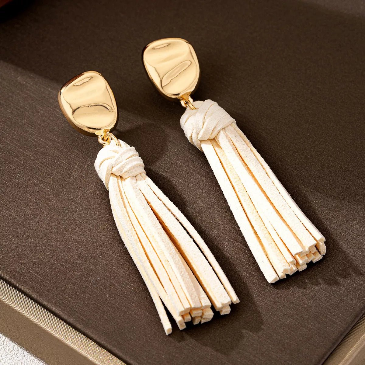 18K Gold - Plated Tassel Earrings - Cowgirltops.com
