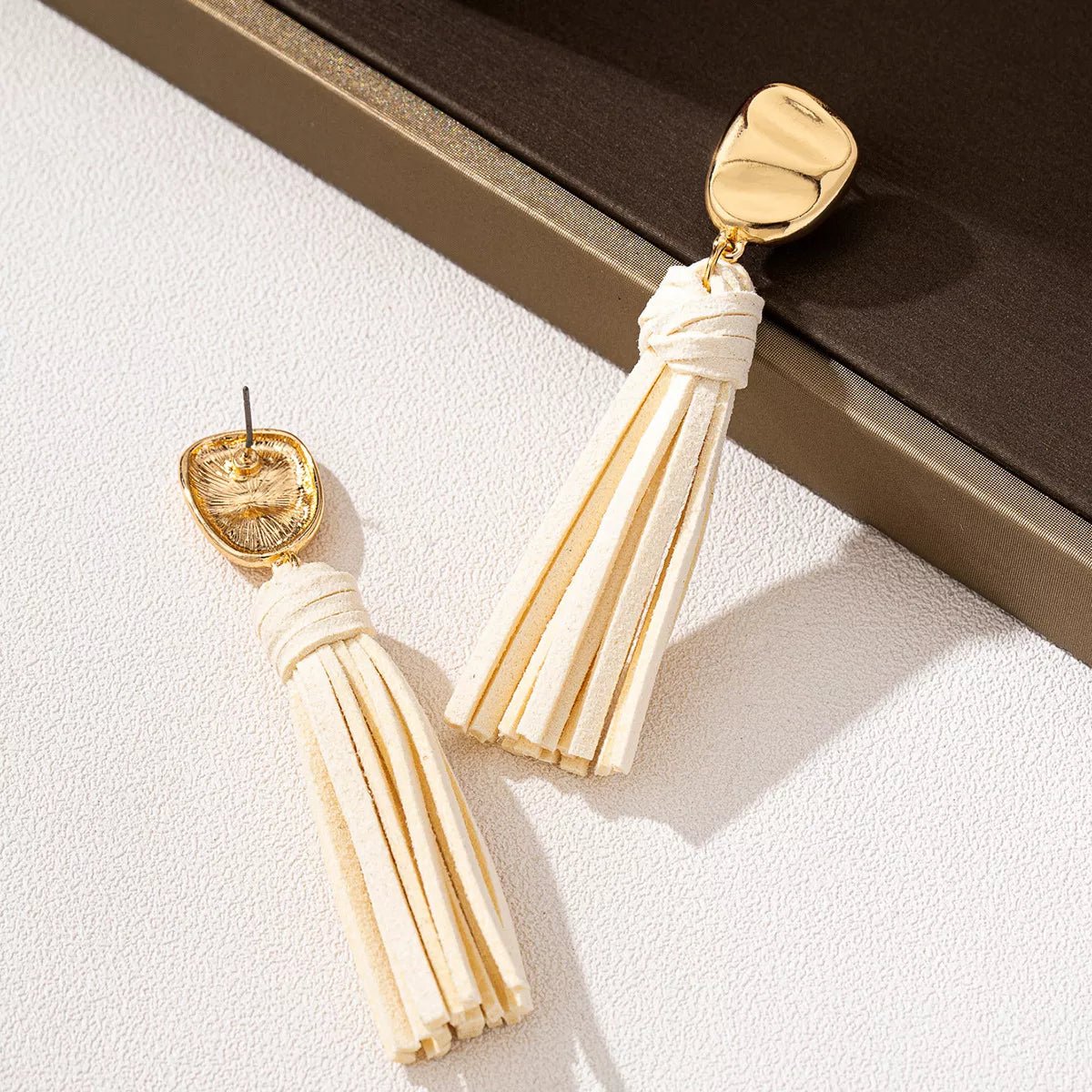 18K Gold - Plated Tassel Earrings - Cowgirltops.com