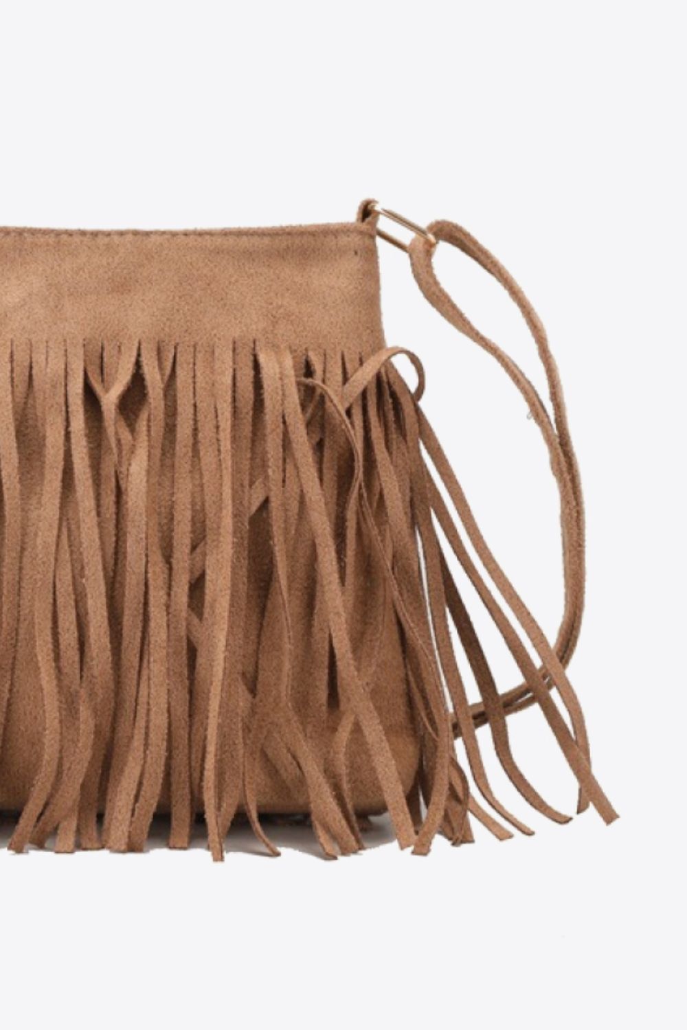 Adored PU Leather Crossbody Bag with Fringe - Cowgirltops.com