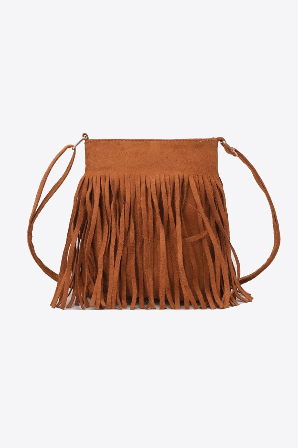Adored PU Leather Crossbody Bag with Fringe - Cowgirltops.com
