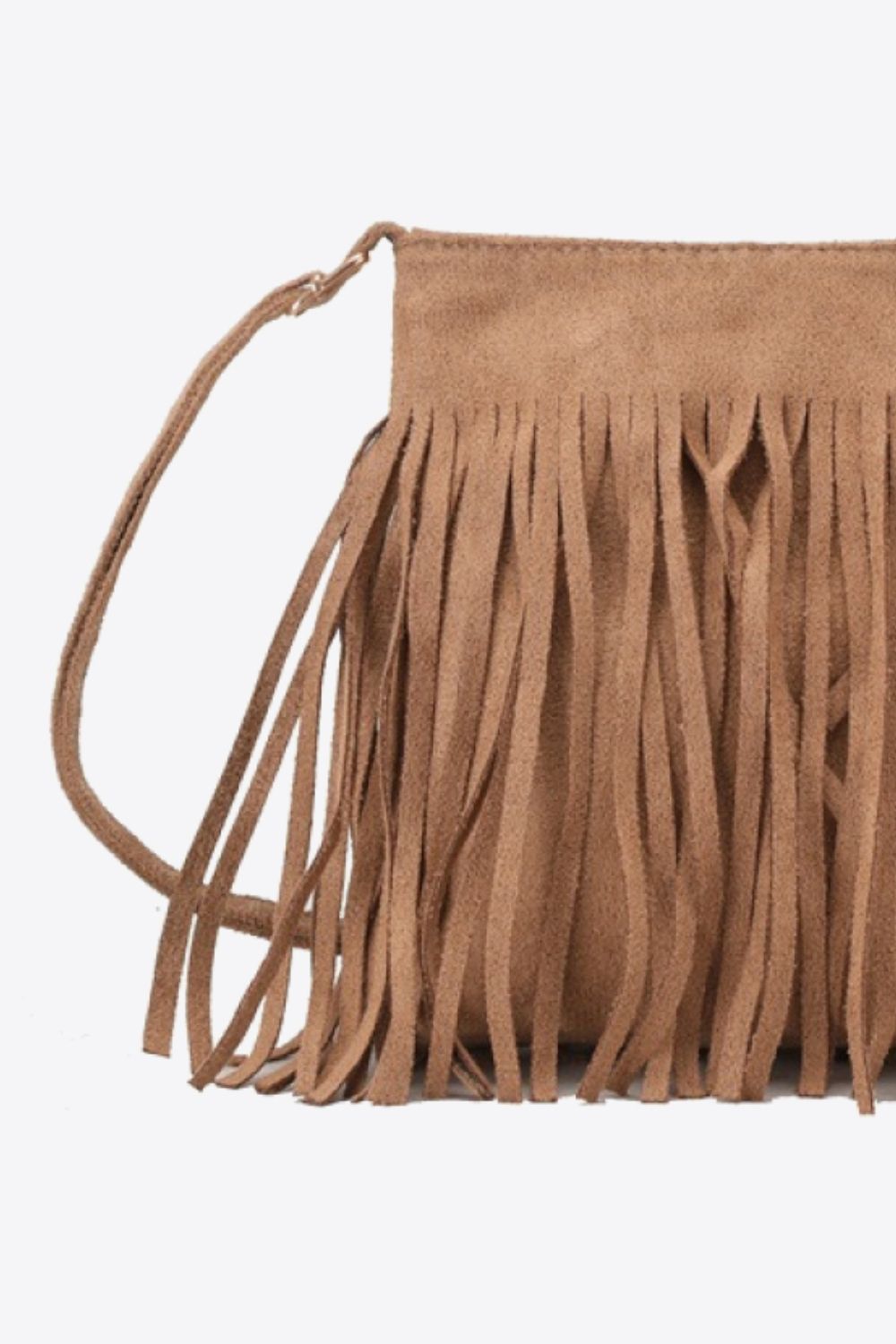 Adored PU Leather Crossbody Bag with Fringe - Cowgirltops.com