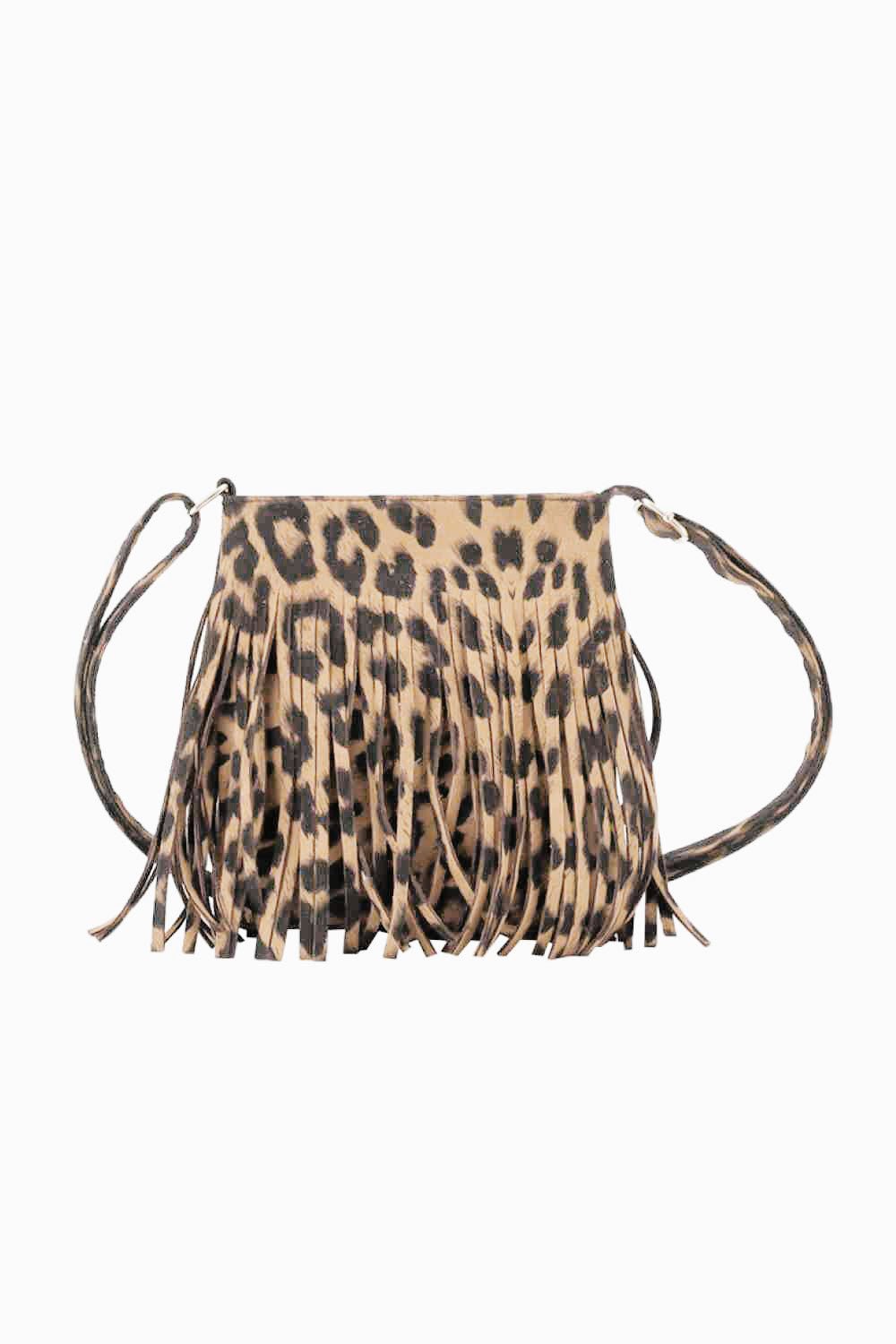 Adored PU Leather Crossbody Bag with Fringe - Cowgirltops.com