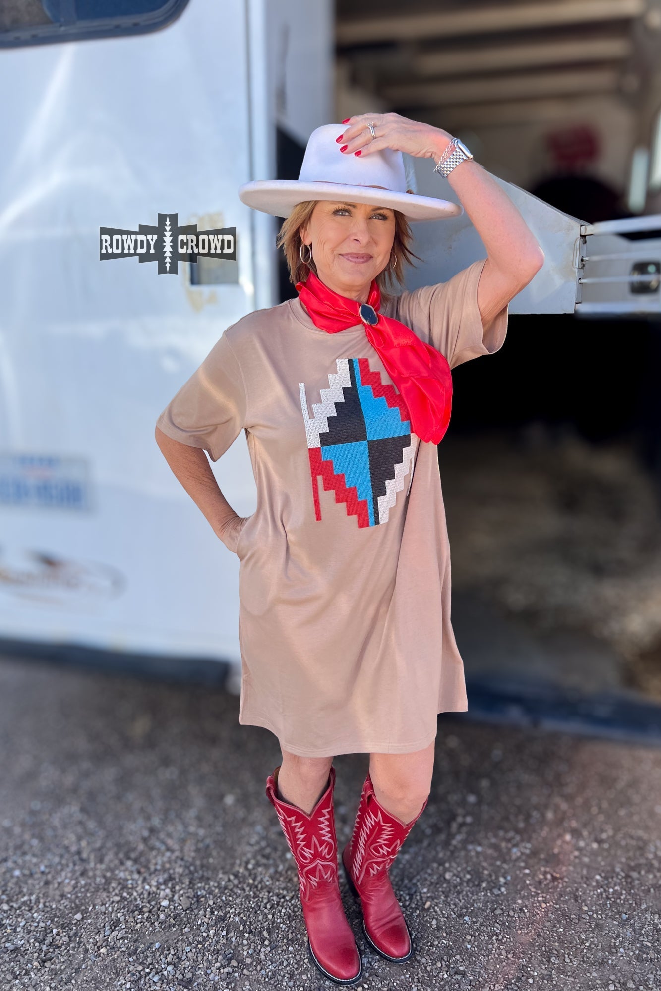 Alamosa Aztec Dress - Cowgirltops.com