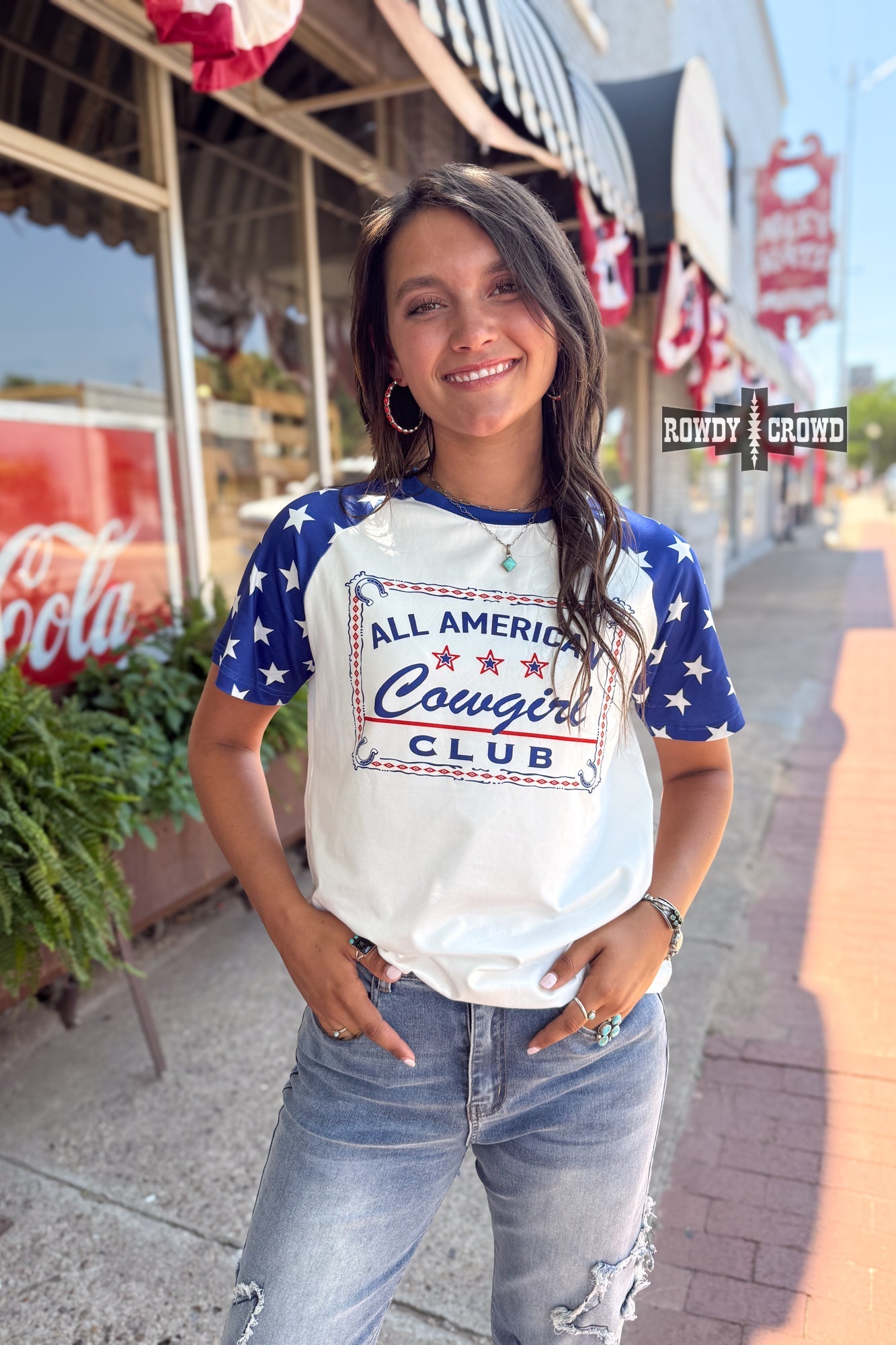 All American Cowgirl Tee - Cowgirltops.com