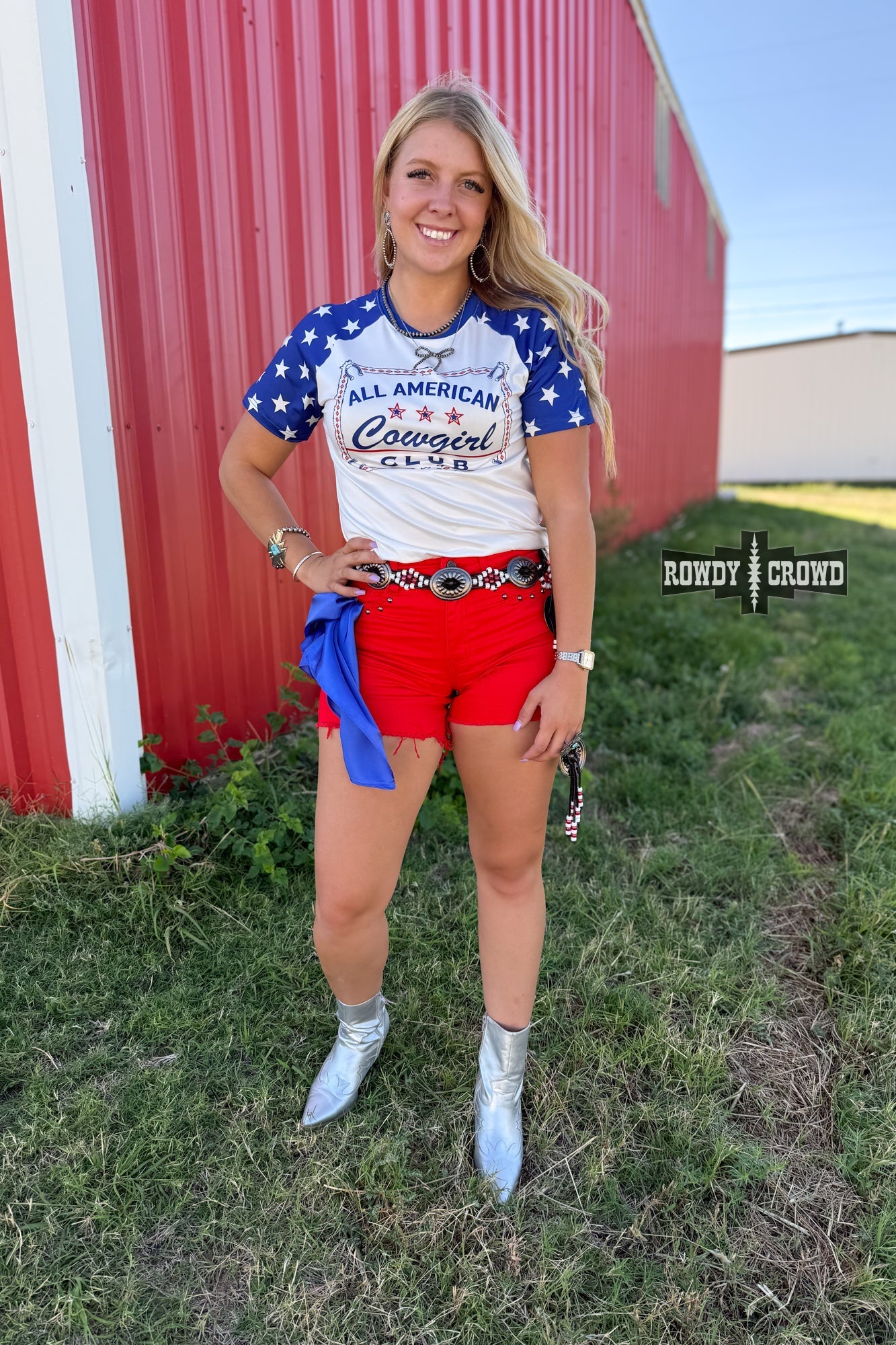 All American Cowgirl Tee - Cowgirltops.com