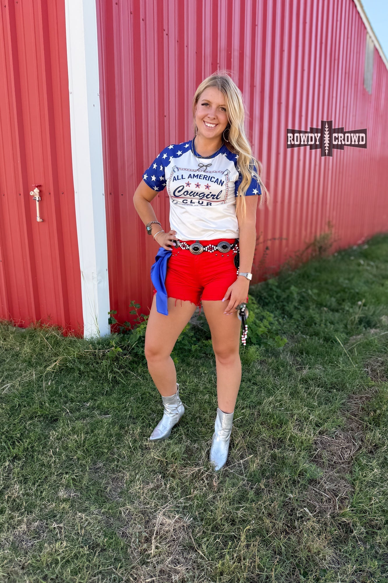 All American Cowgirl Tee - Cowgirltops.com