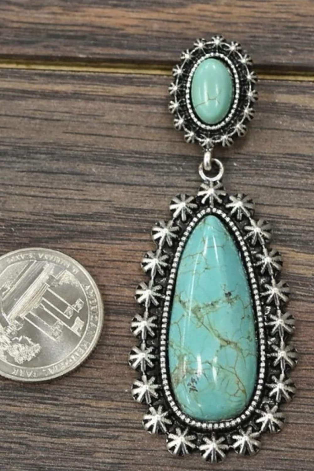Artificial Turquoise Earrings - Cowgirltops.com