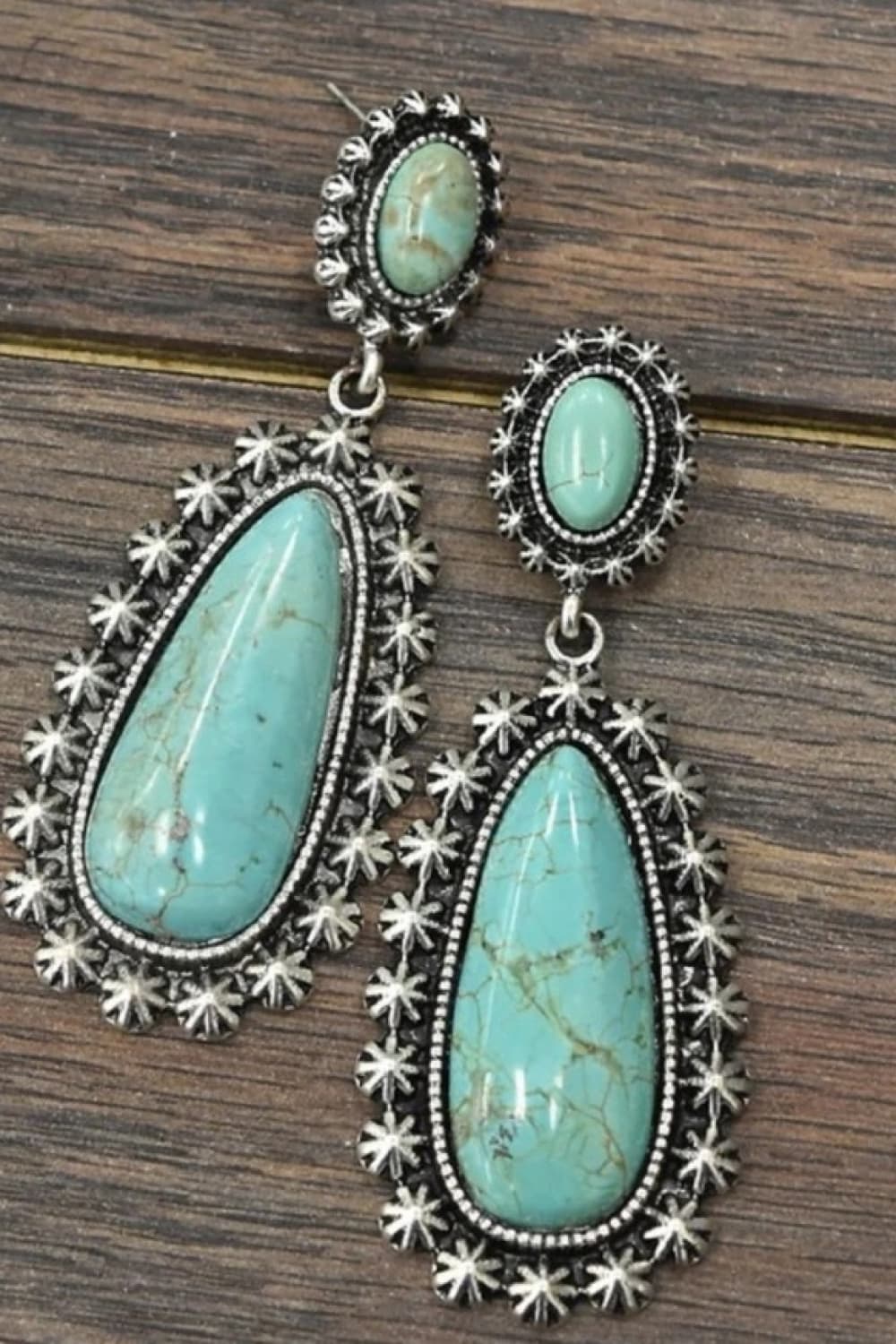 Artificial Turquoise Earrings - Cowgirltops.com