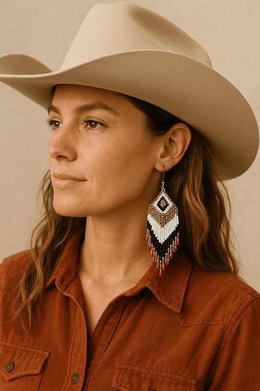 Beaded Dangle Earrings - Cowgirltops.com