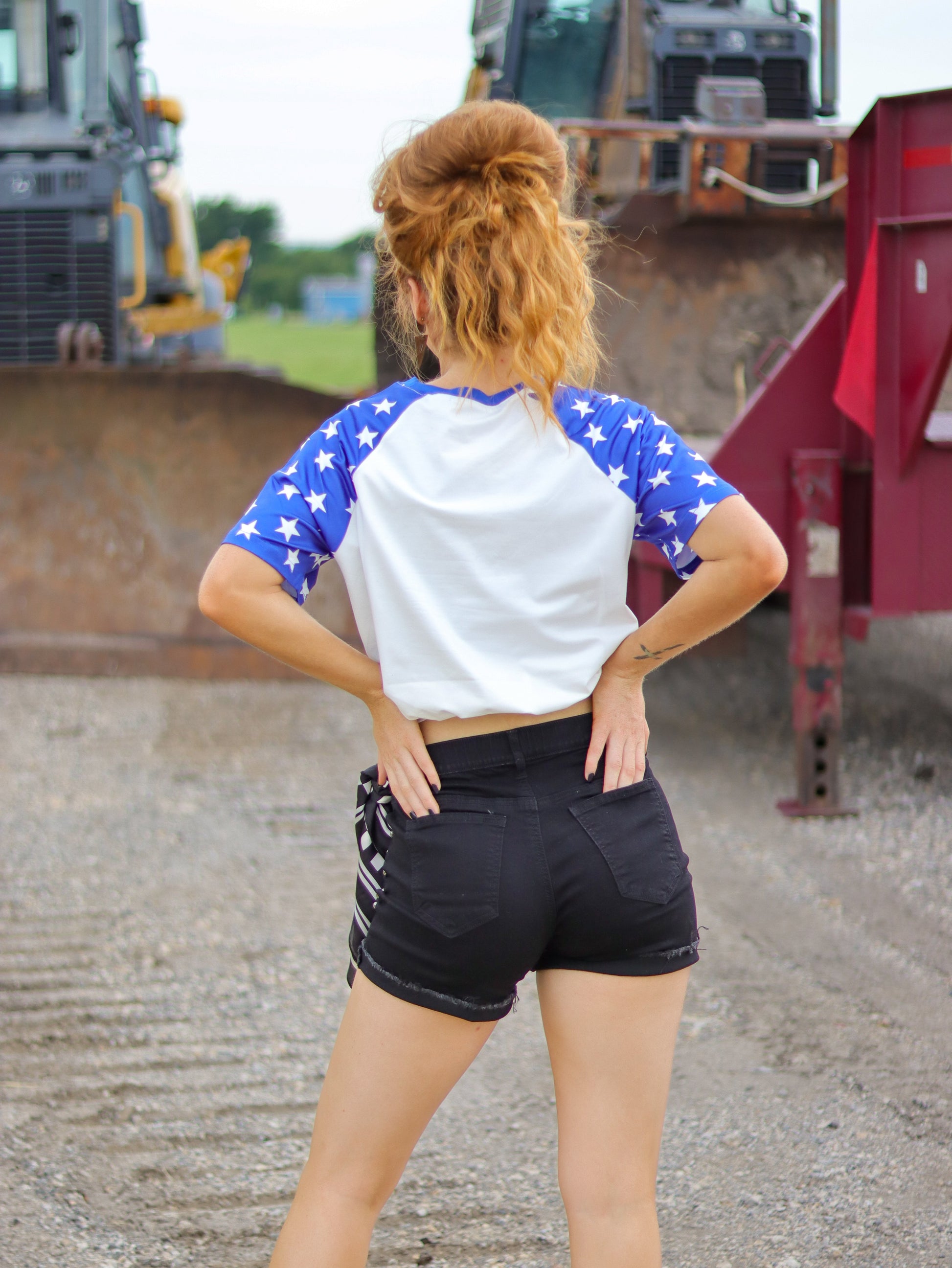 BLACK - Shenandoah Stud Shorts - Cowgirltops.com