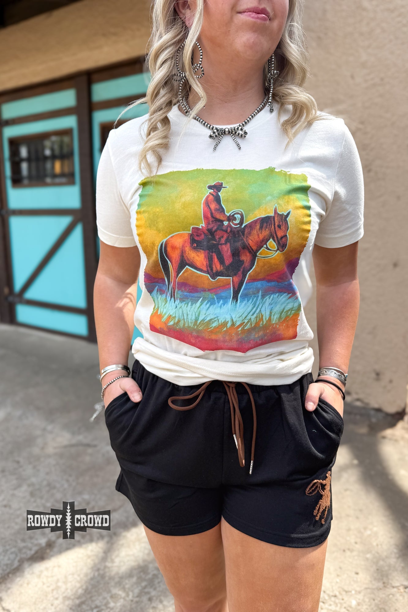 Blazin' Trails Tee - Cowgirltops.com
