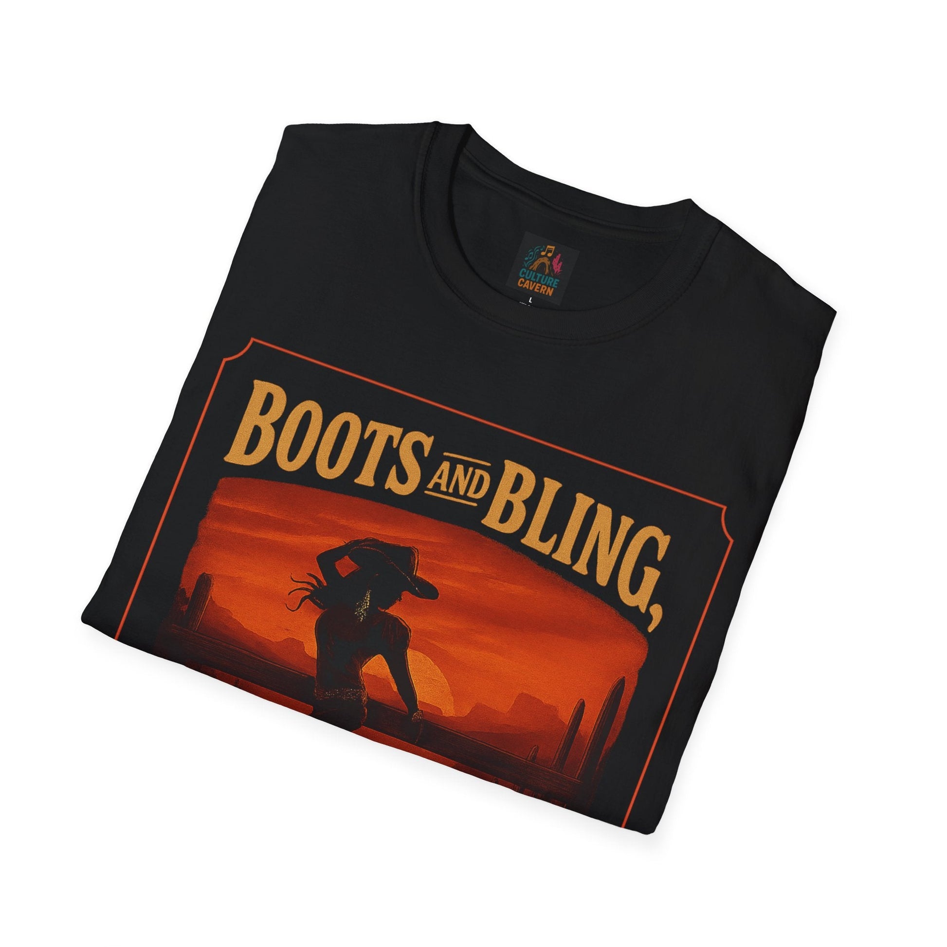 Boots and Bling, Its a Cowgirl Thing T-shirt - Cowgirltops.com