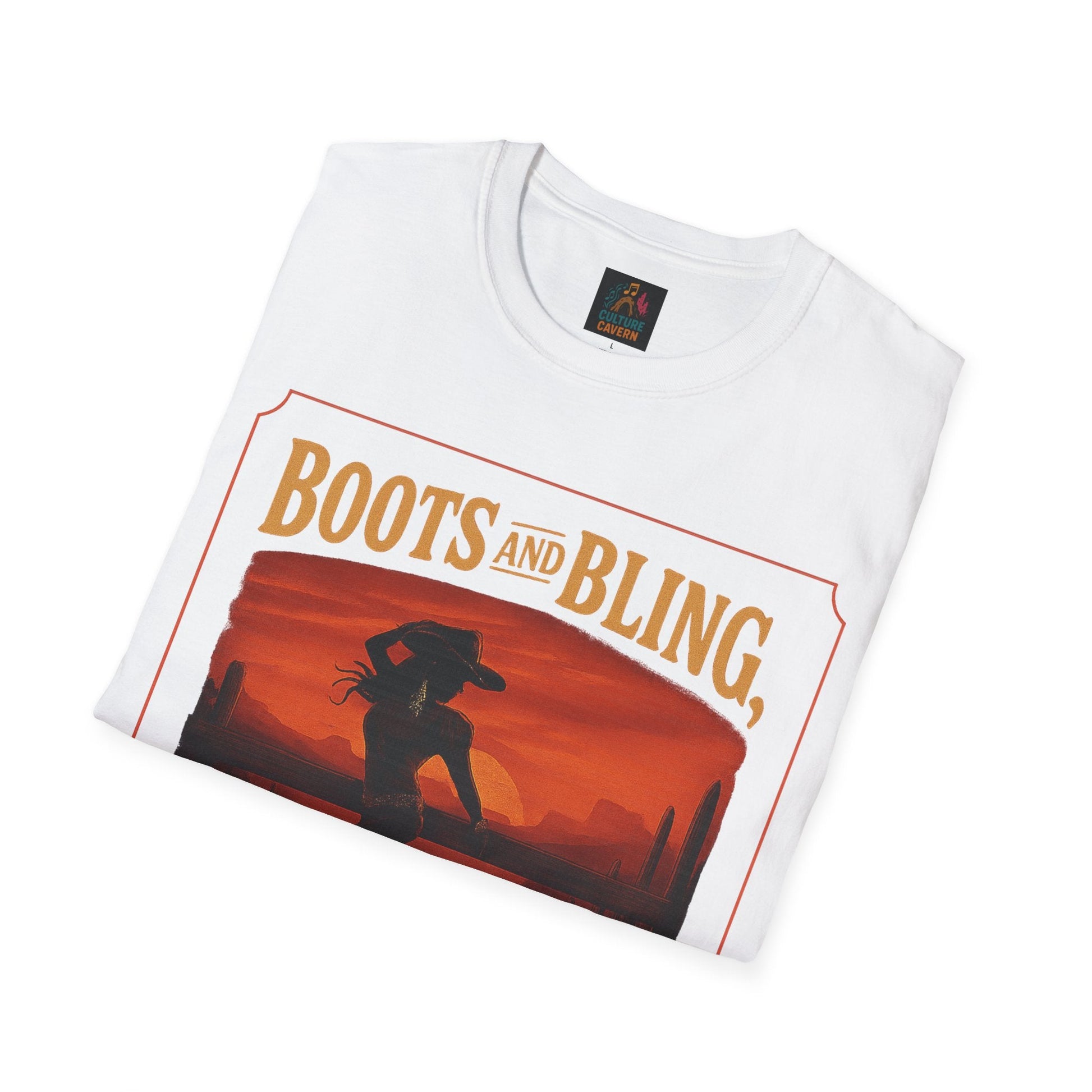 Boots and Bling, Its a Cowgirl Thing T-shirt - Cowgirltops.com