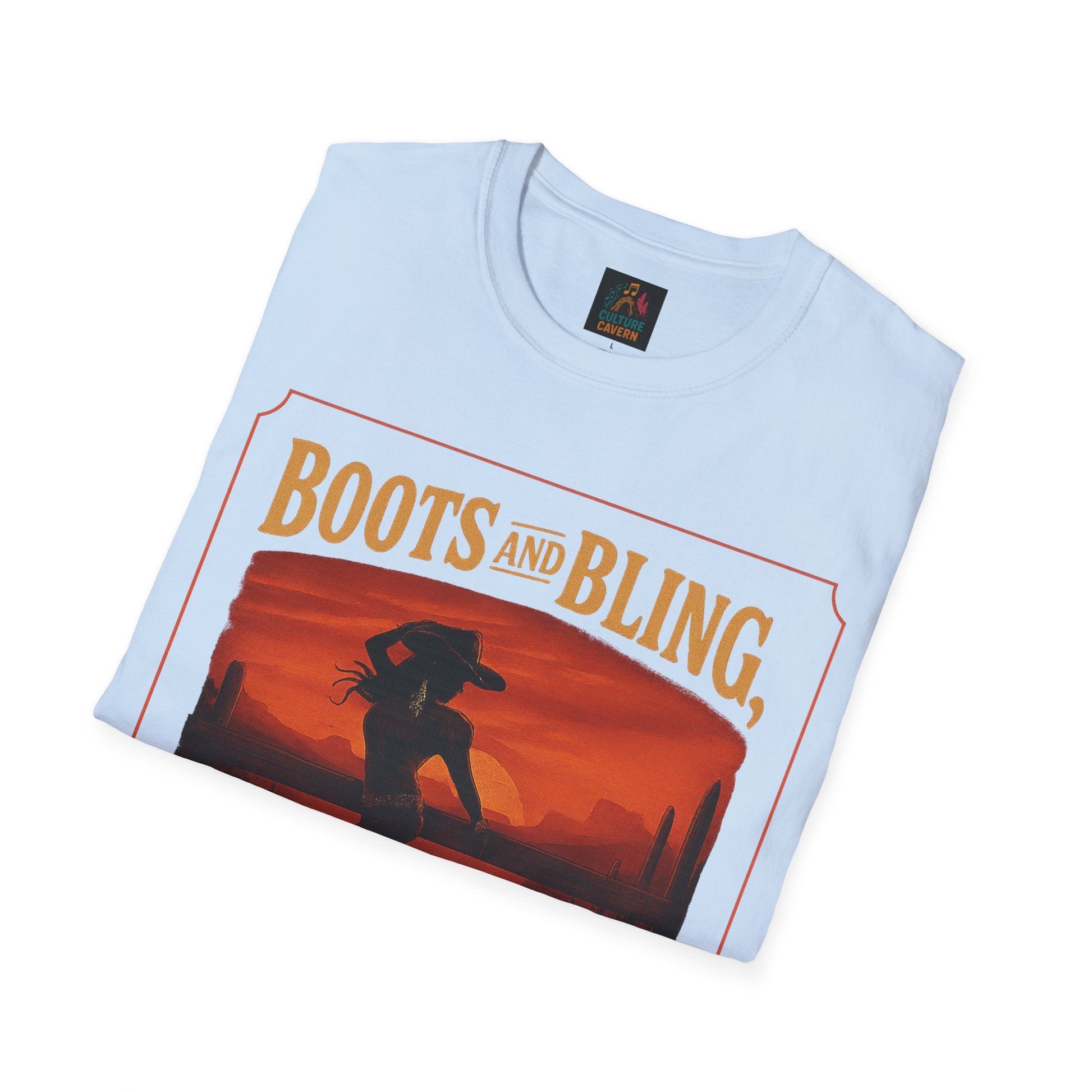 Boots and Bling, Its a Cowgirl Thing T-shirt - Cowgirltops.com