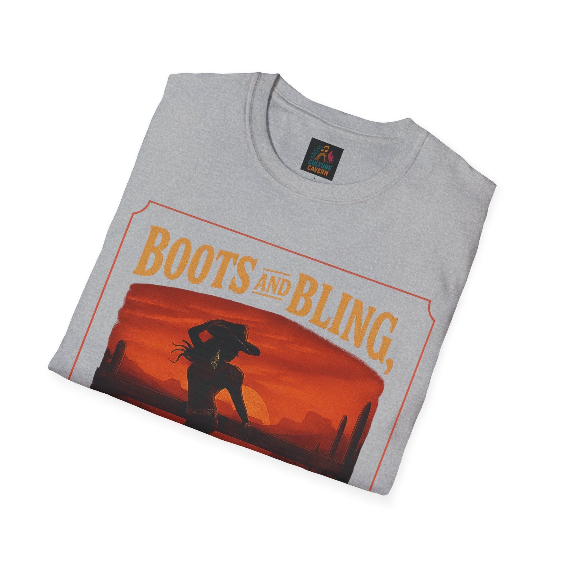 Boots and Bling, Its a Cowgirl Thing T-shirt - Cowgirltops.com