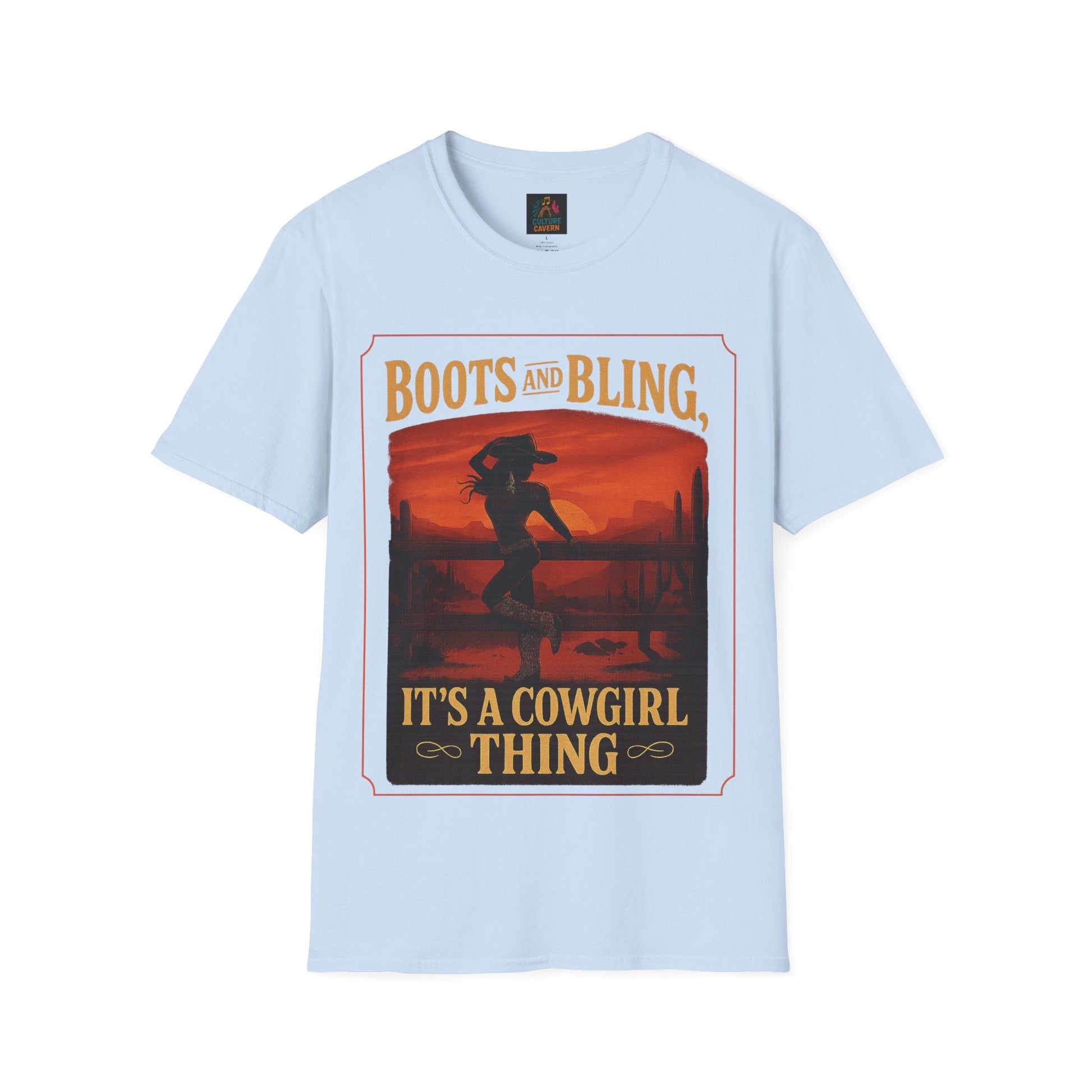 Boots and Bling, Its a Cowgirl Thing T-shirt - Cowgirltops.com