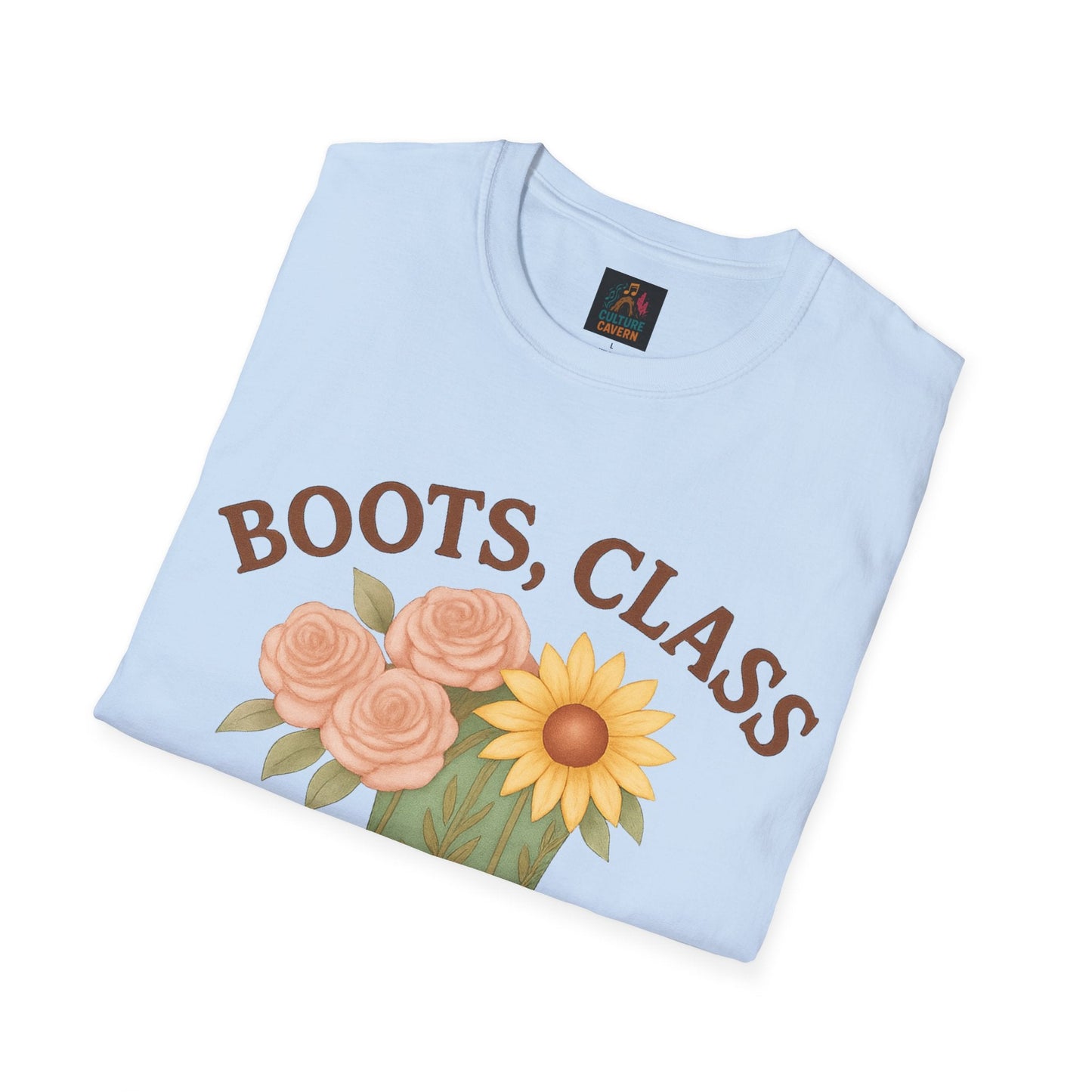 Boots, Class, and a Little Sass Women’s T-shirt - Cowgirltops.com