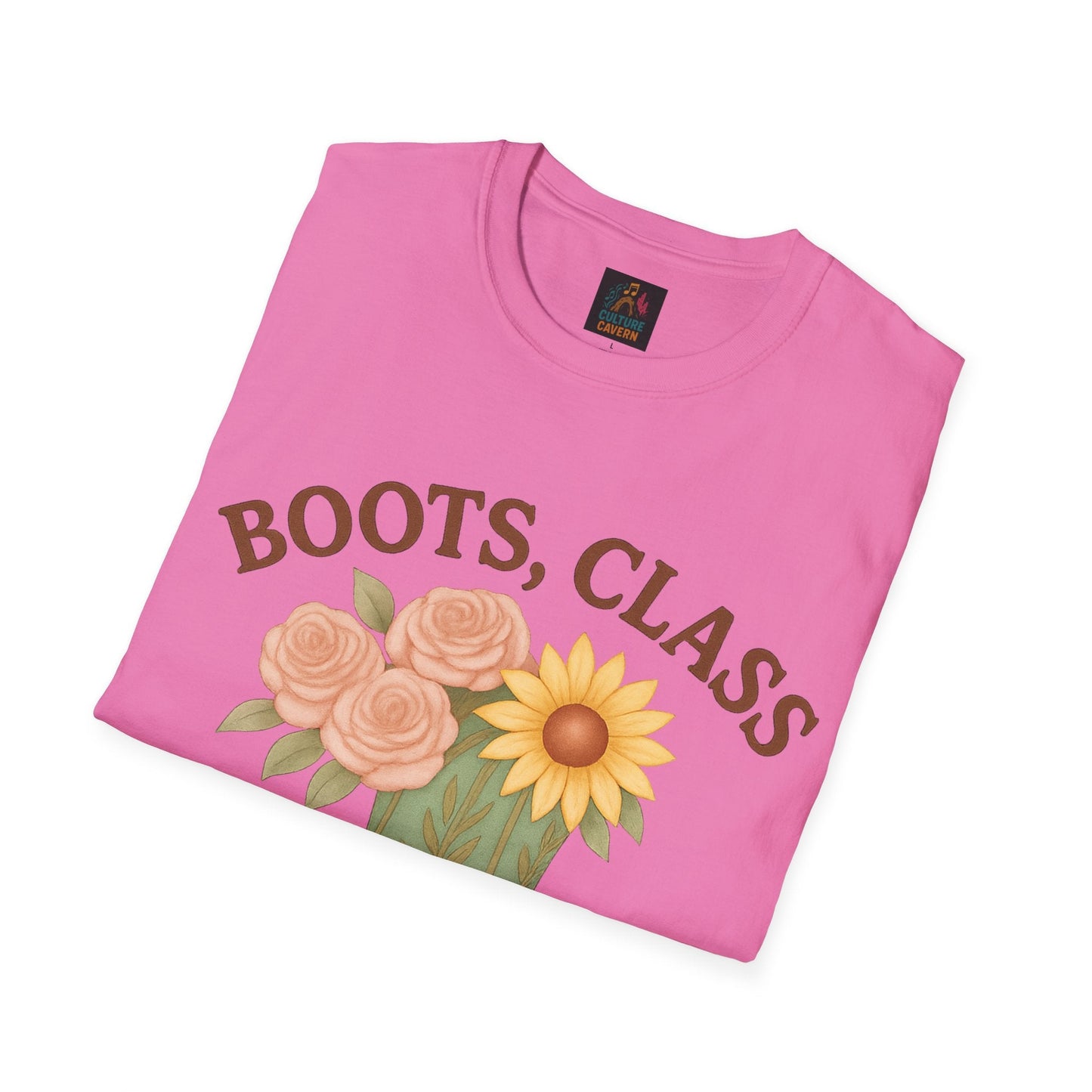 Boots, Class, and a Little Sass Women’s T-shirt - Cowgirltops.com