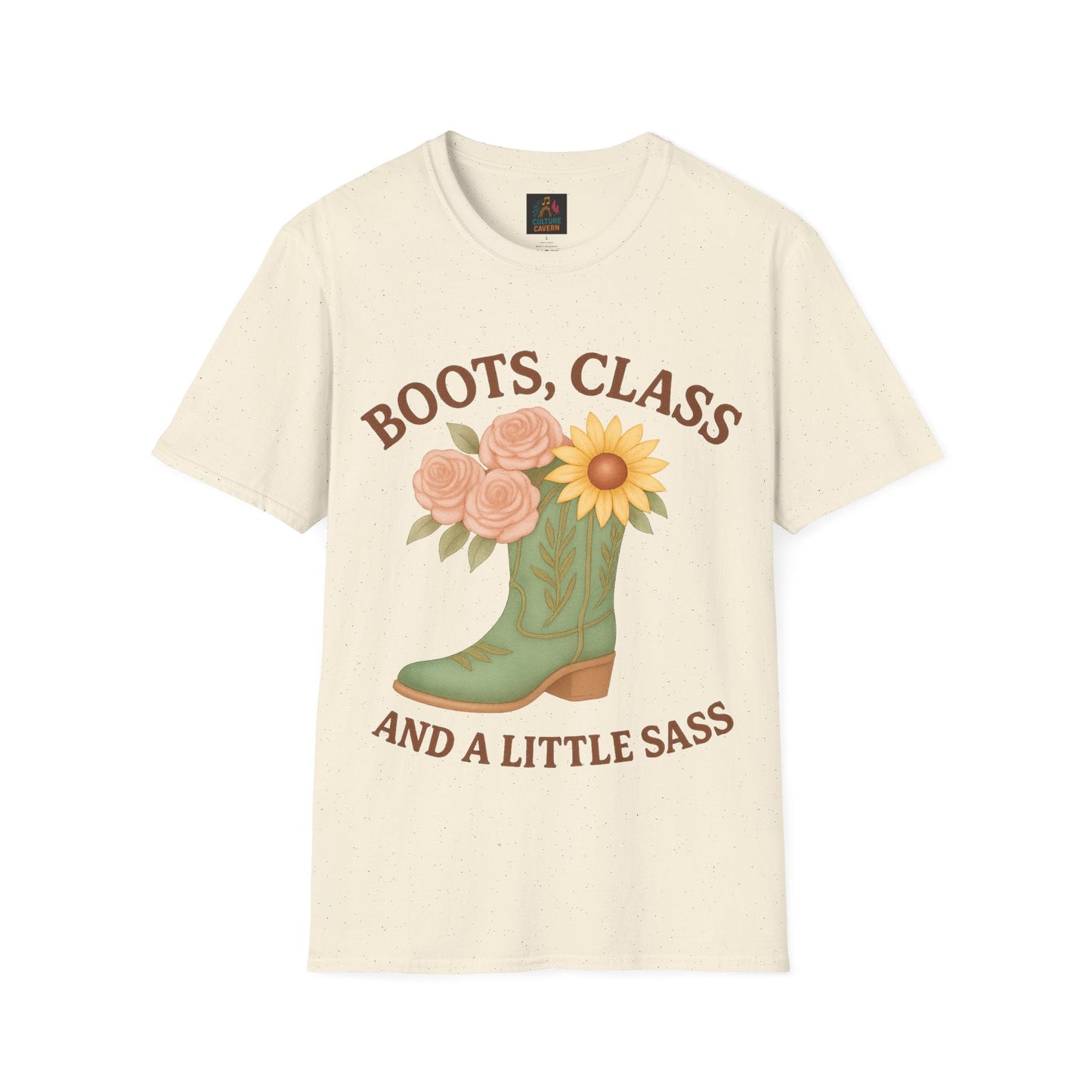 Boots, Class, and a Little Sass Women’s T-shirt - Cowgirltops.com