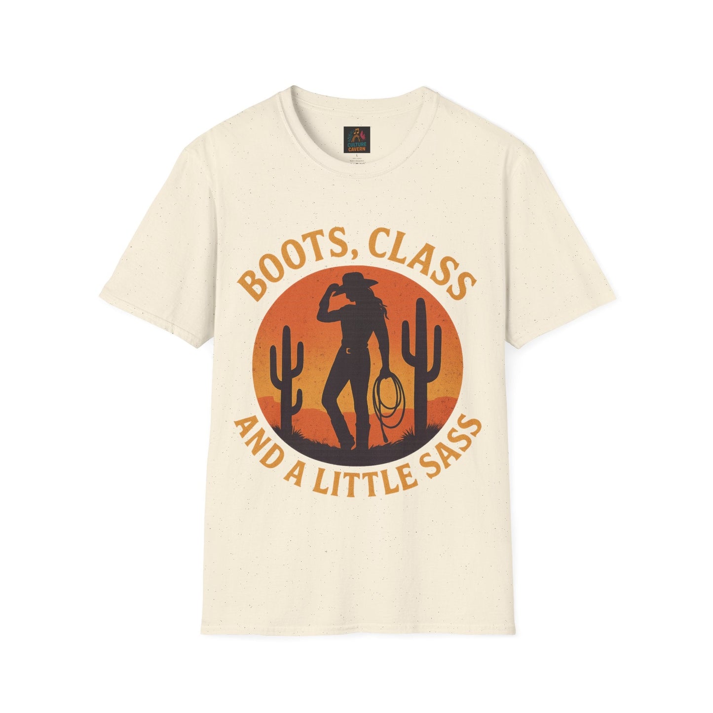 Boots, Class, and a Little Sass Womens Tee - Cowgirltops.com