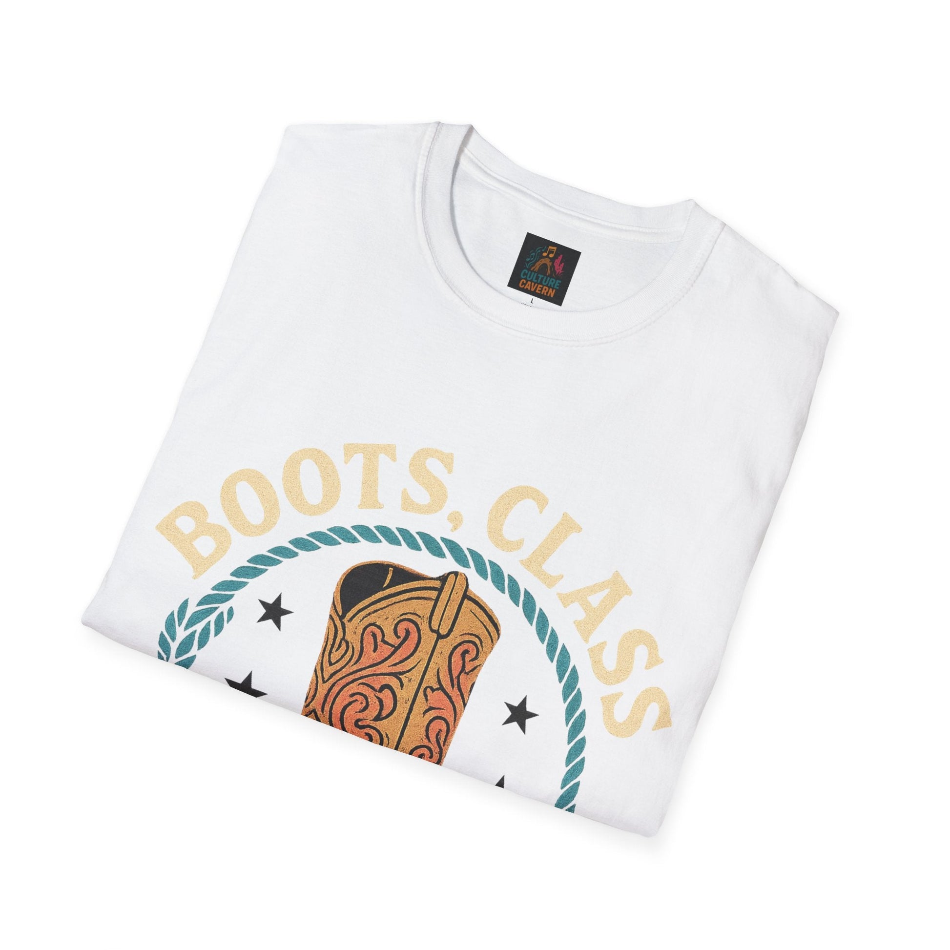 Boots, Class and a Little Sass Womens tee - Cowgirltops.com