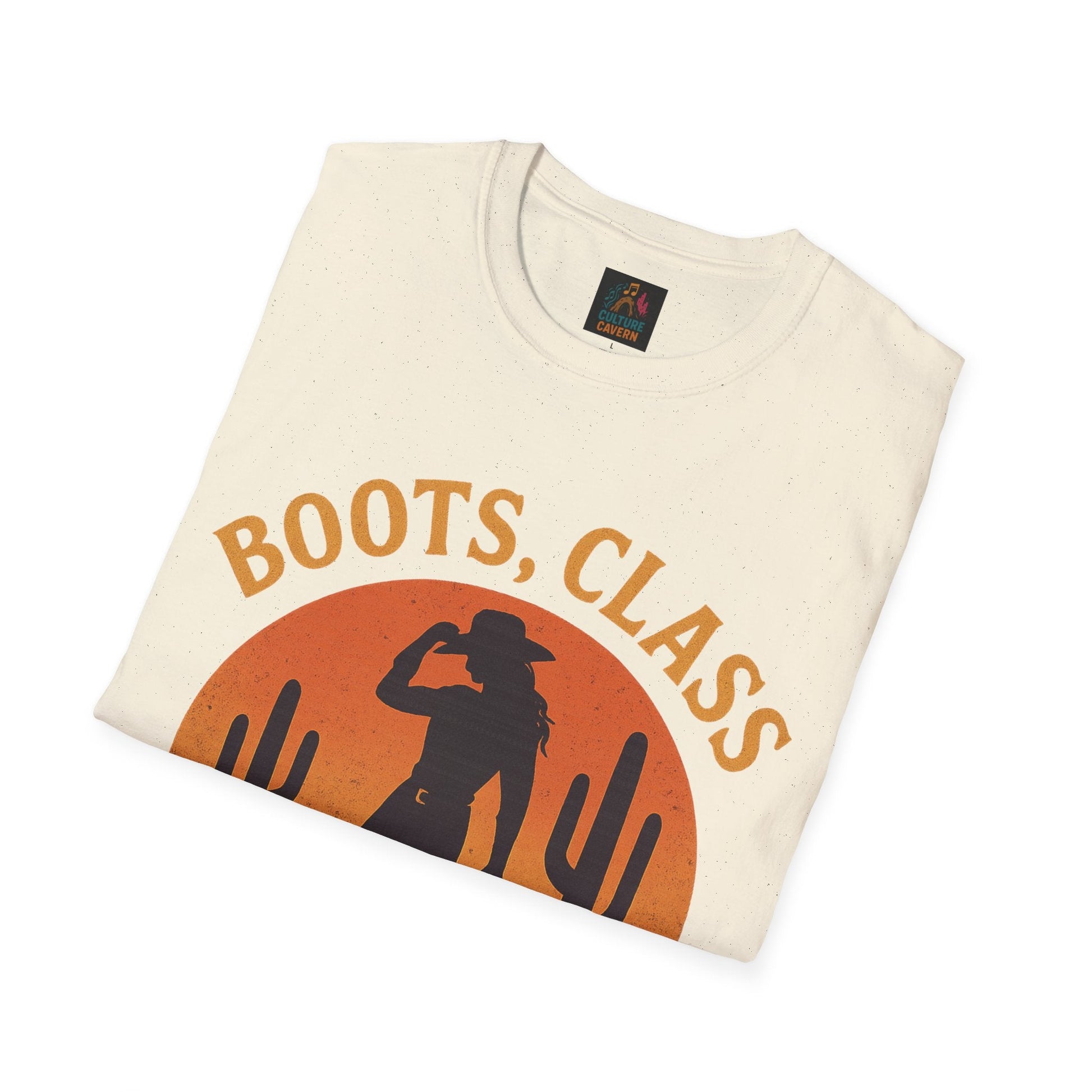 Boots, Class, and a Little Sass Womens Tee - Cowgirltops.com
