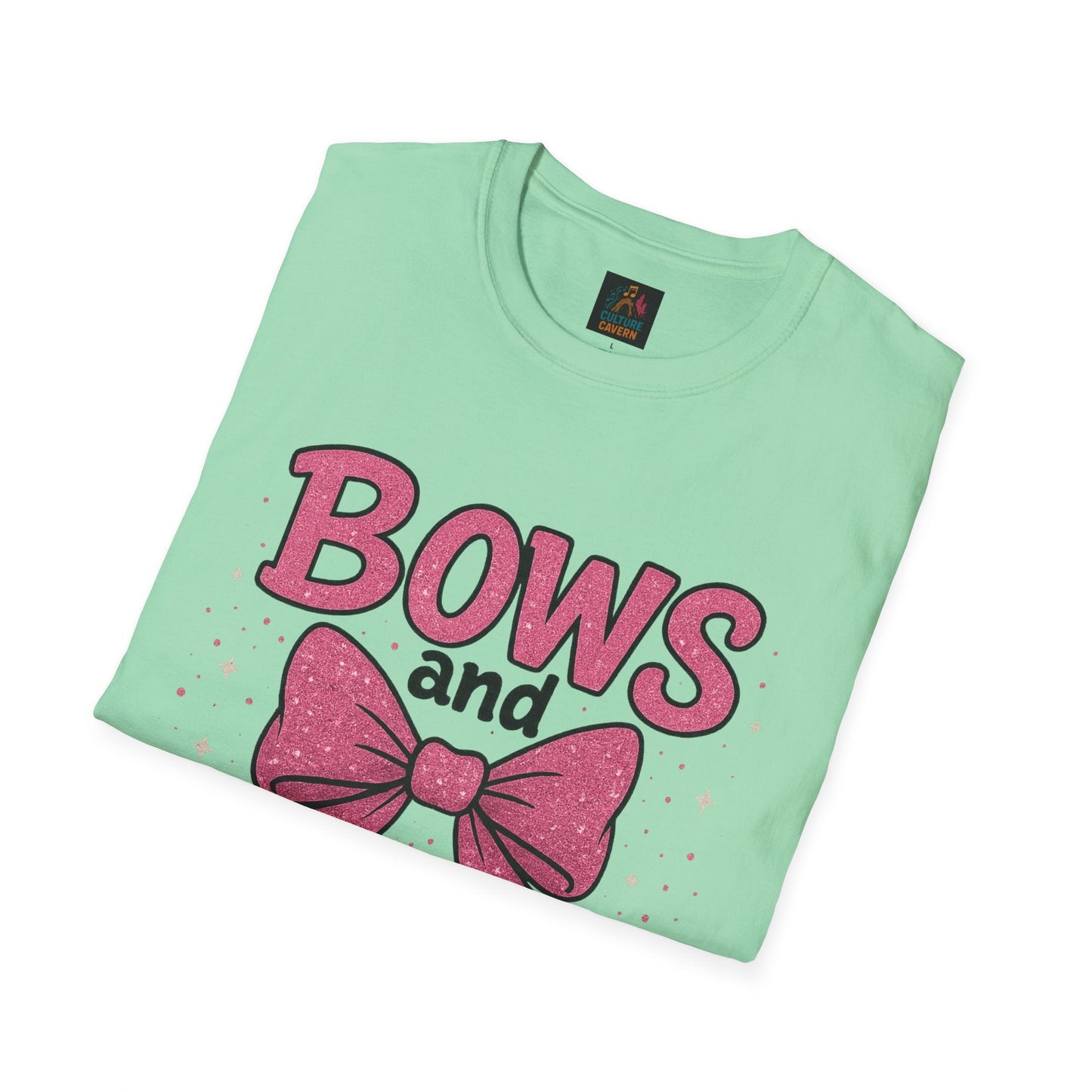 Bows and Glitter, Nothing Fitter T-Shirt - Cowgirltops.com