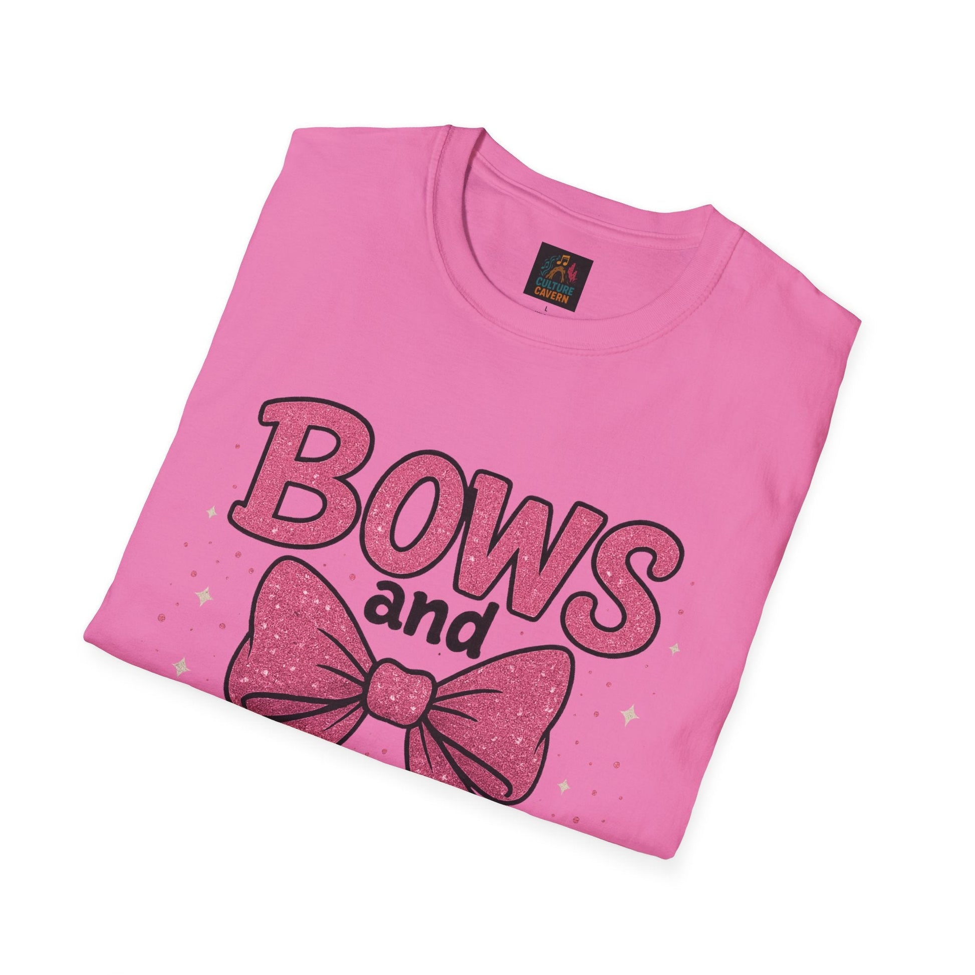 Bows and Glitter, Nothing Fitter T-Shirt - Cowgirltops.com