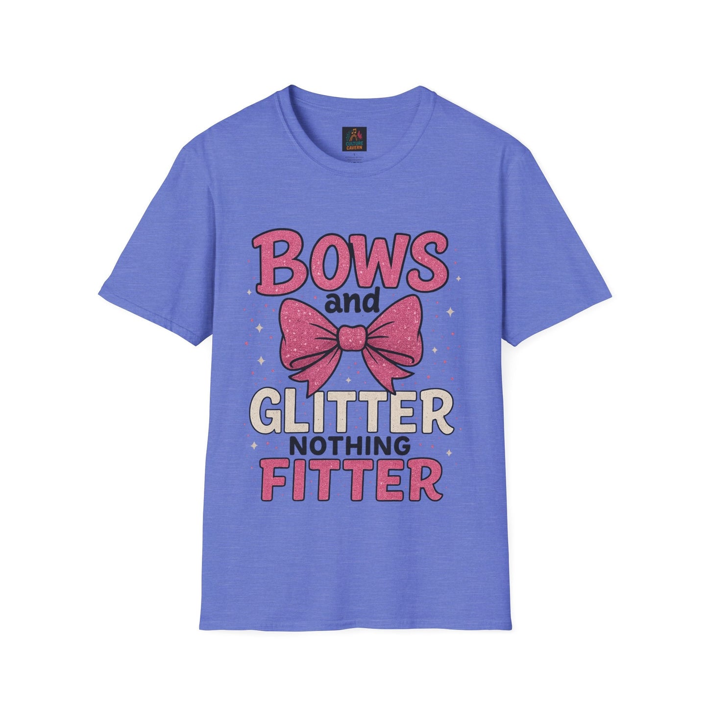 Bows and Glitter, Nothing Fitter T-Shirt - Cowgirltops.com