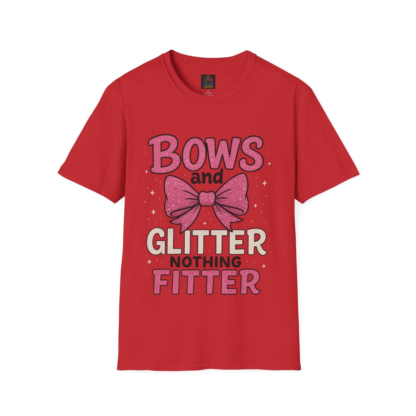 Bows and Glitter, Nothing Fitter T-Shirt - Cowgirltops.com