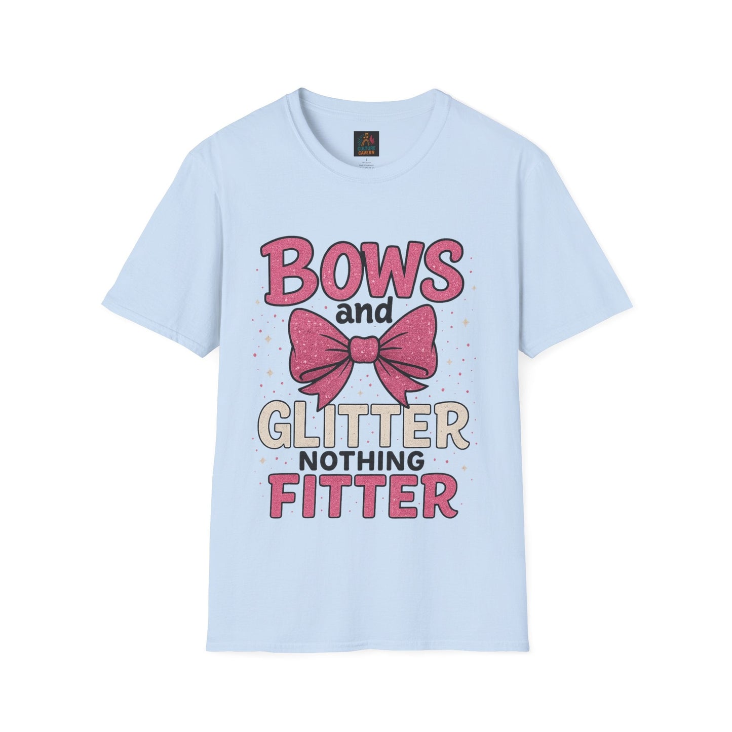 Bows and Glitter, Nothing Fitter T-Shirt - Cowgirltops.com