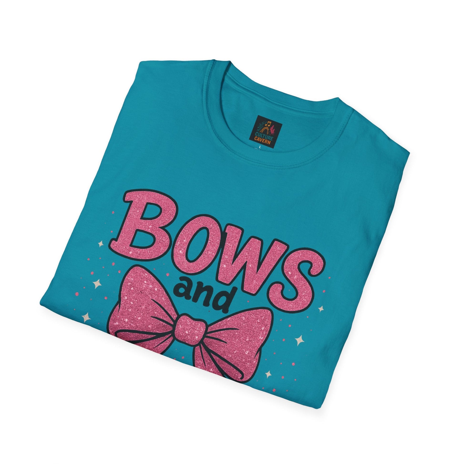 Bows and Glitter, Nothing Fitter T-Shirt - Cowgirltops.com