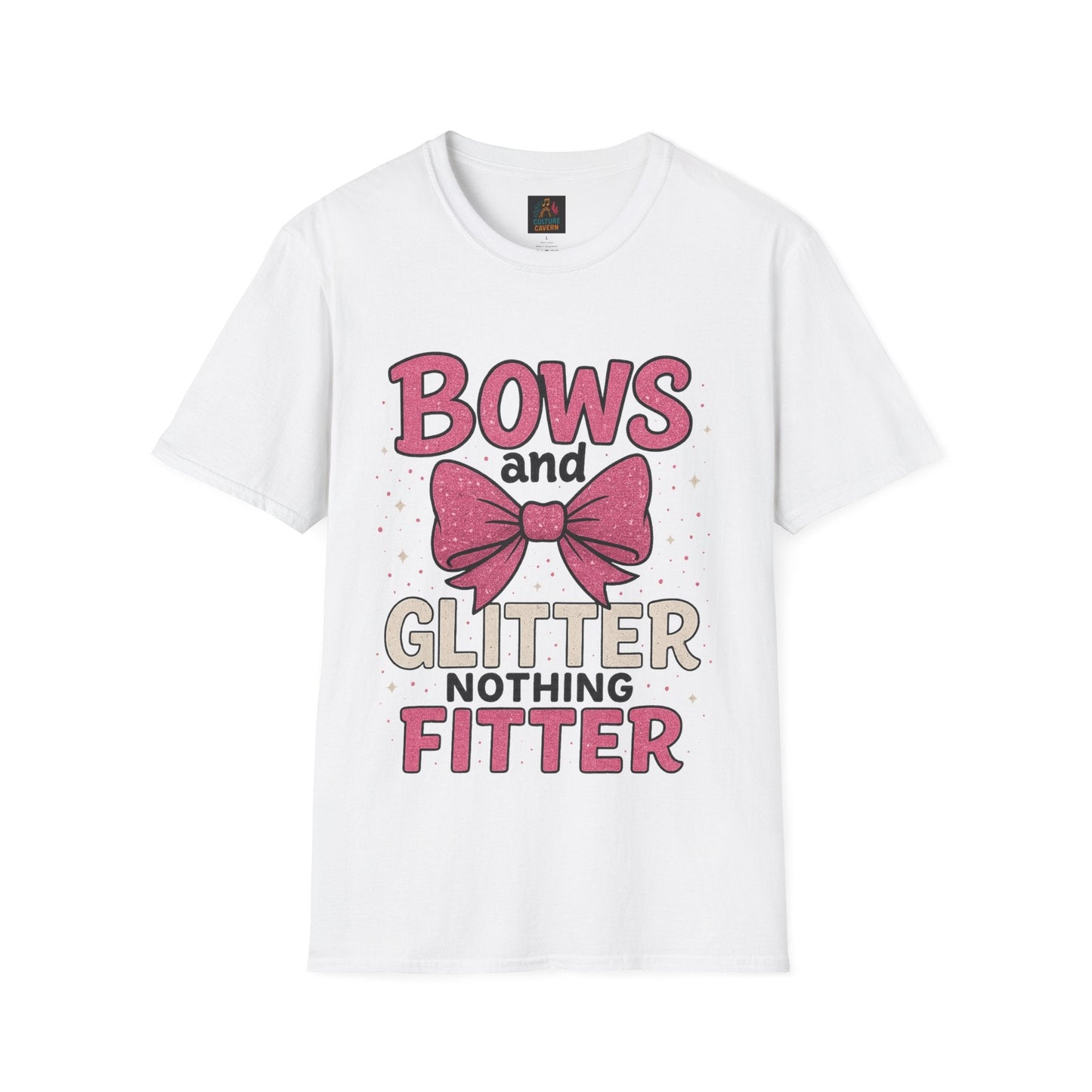 Bows and Glitter, Nothing Fitter T-Shirt - Cowgirltops.com