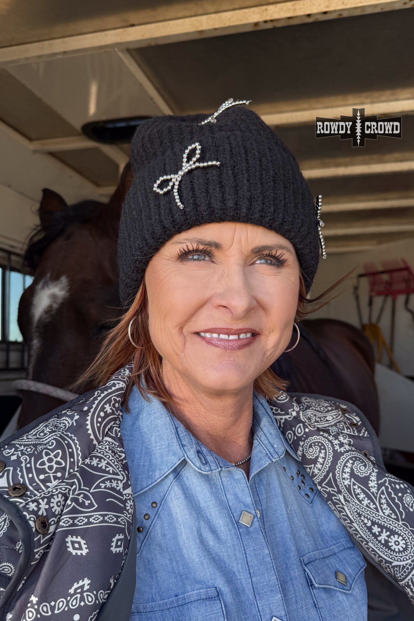Bowtiful Beanie - Cowgirltops.com
