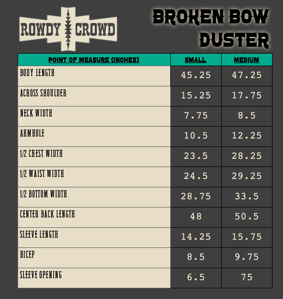 Broken Bow Duster - Cowgirltops.com