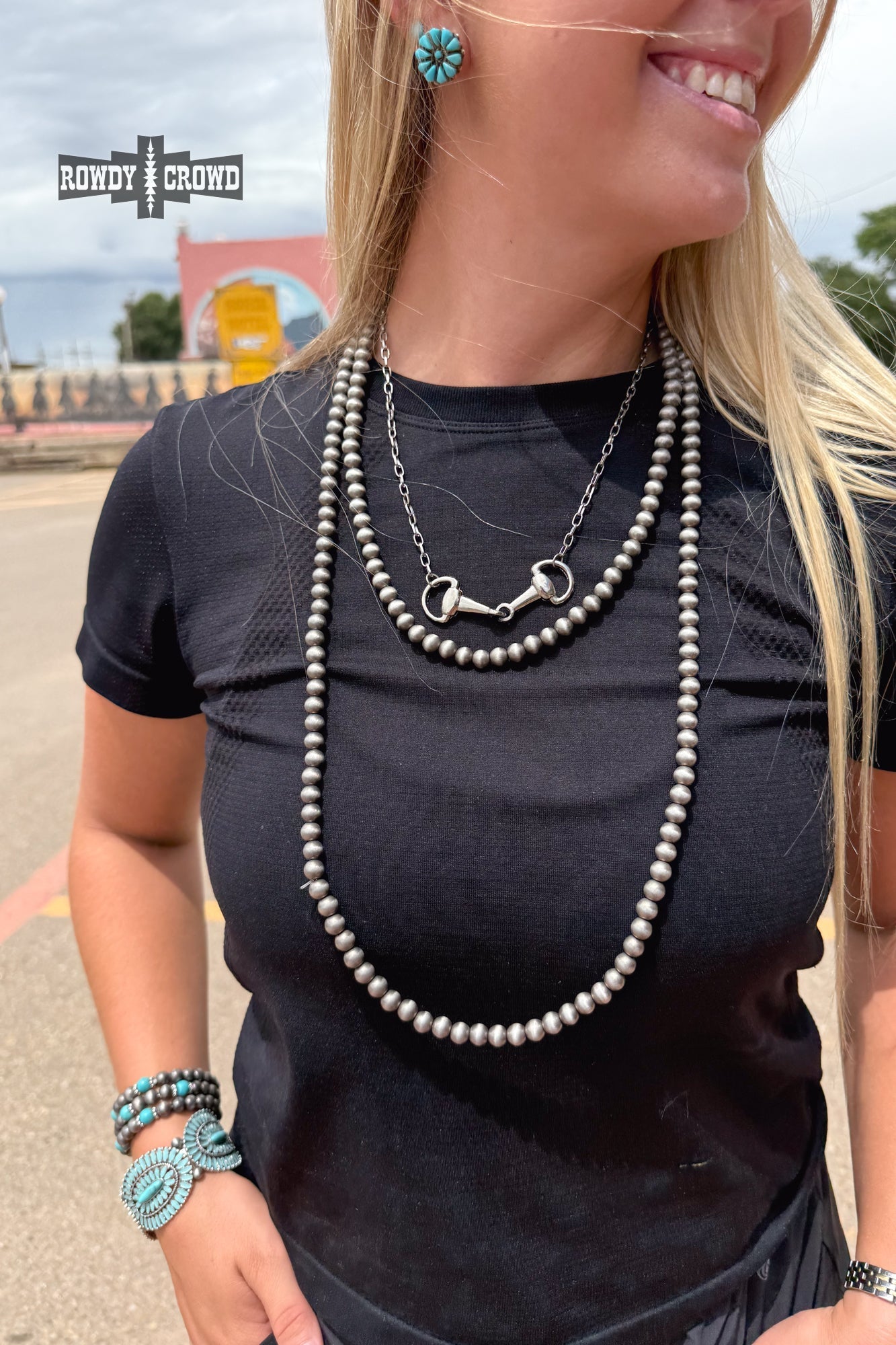 Buckaroo Pearl Necklace - Cowgirltops.com