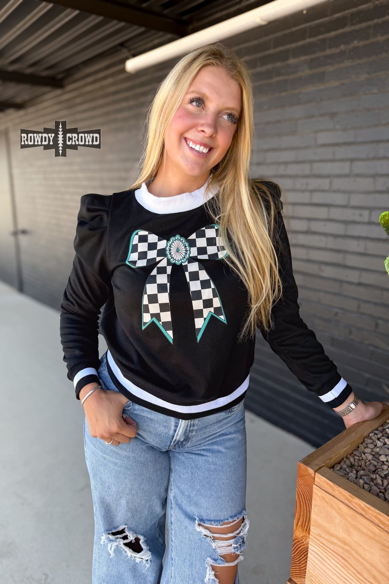 Buffalo Bow Top - Cowgirltops.com