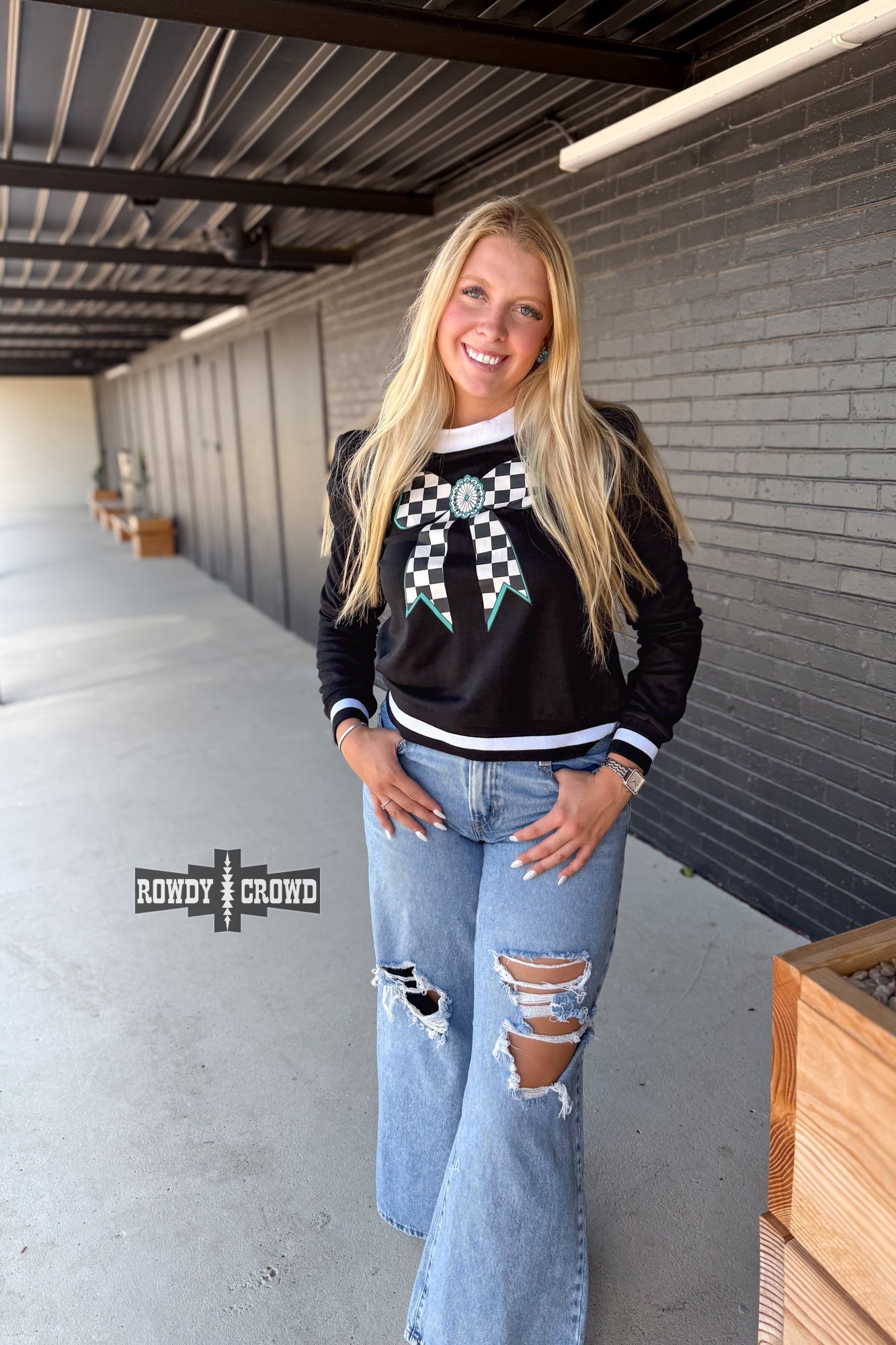 Buffalo Bow Top - Cowgirltops.com