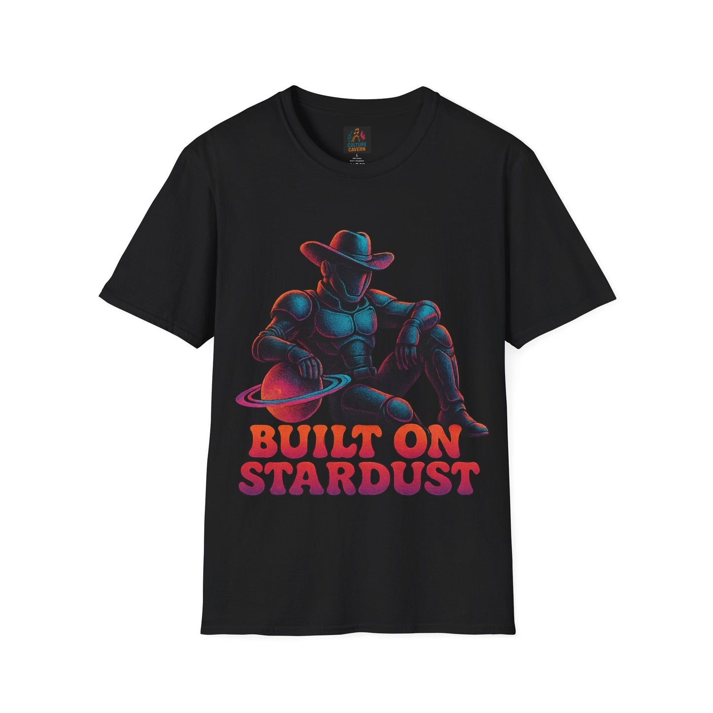 Built on Stardust Cosmic Cowboy T-shirt - Cowgirltops.com